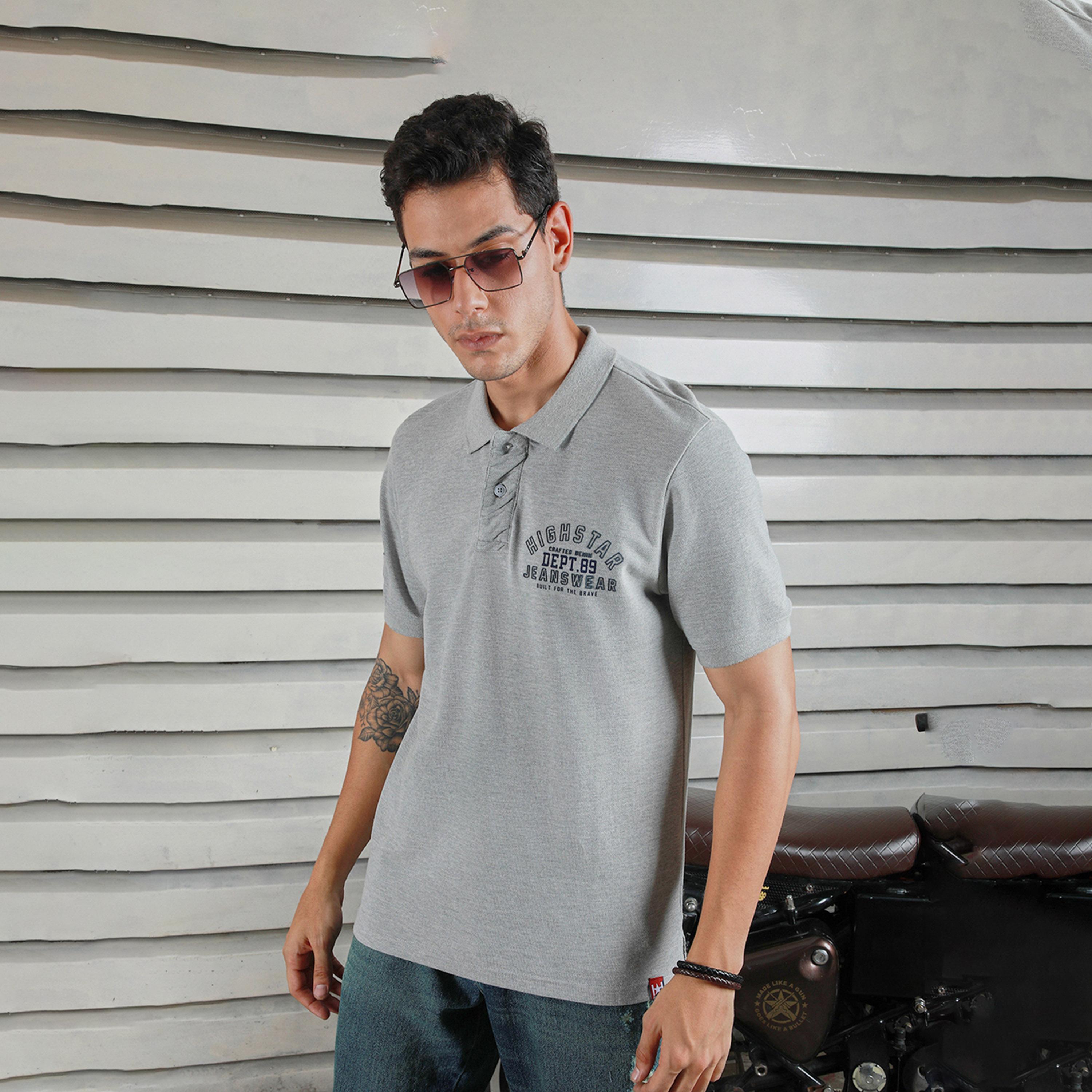 هاي ستار × ستايلي-  قميص للرجال رمادي-men-clothing-tshirtsandpolos-tshirts-image-1