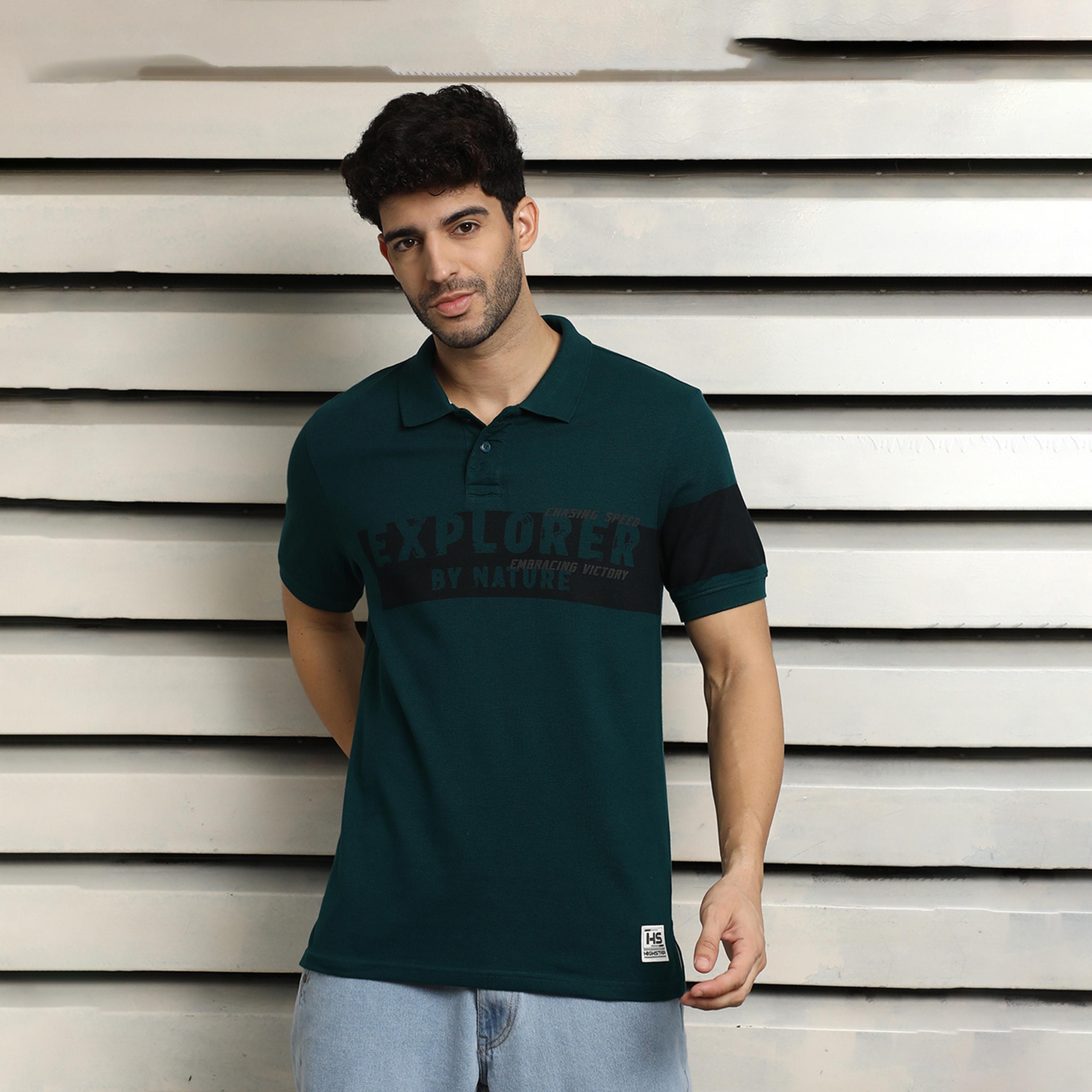 High Star X Styli Men Teal T-shirts-men-clothing-tshirtsandpolos-tshirts-image-2