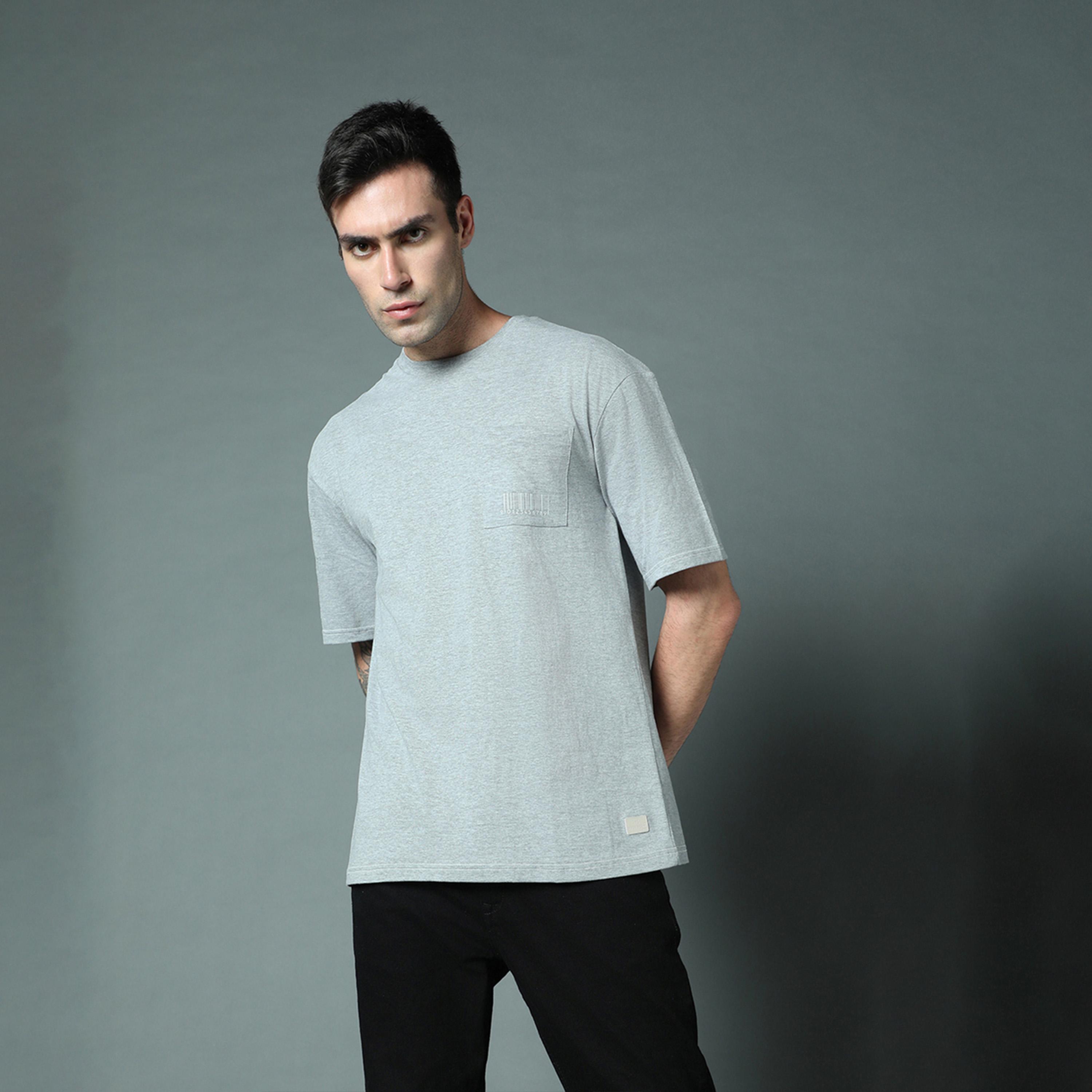 هاي ستار × ستايلي-  تي شيرت للرجال رمادي-men-clothing-tshirtsandpolos-tshirts-image-1