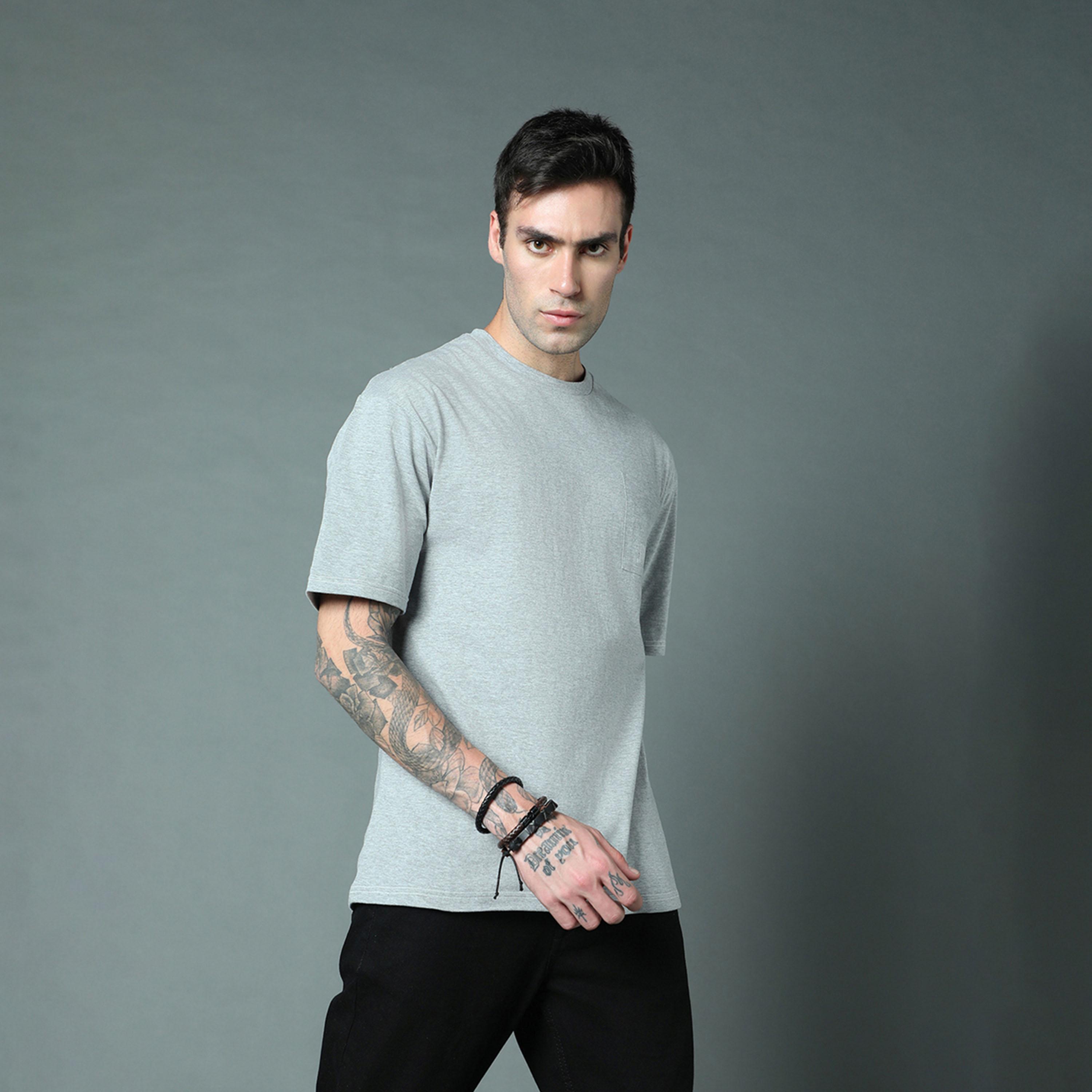 High Star X Styli Men Grey Tshirts-men-clothing-tshirtsandpolos-tshirts-image-2