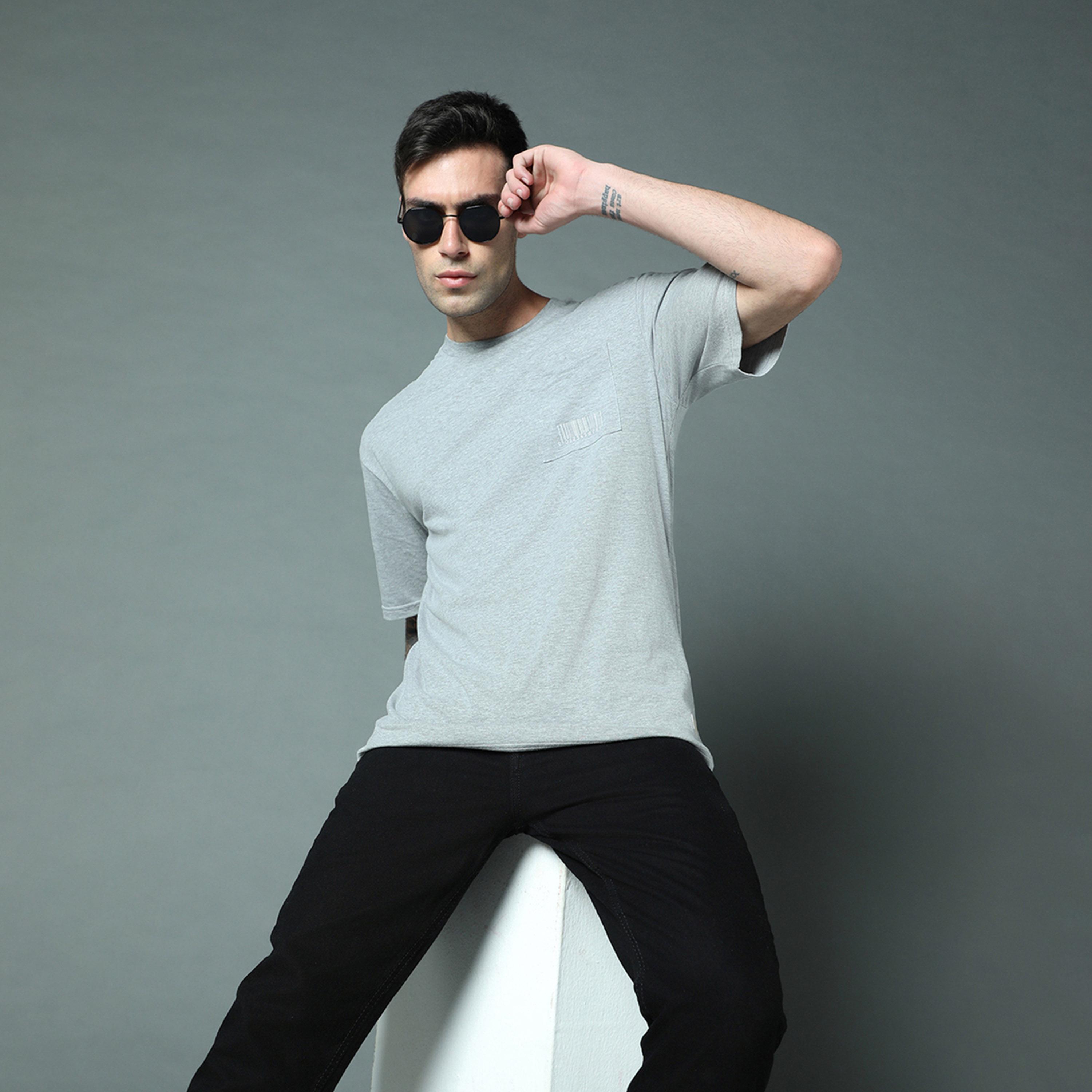 هاي ستار × ستايلي-  تي شيرت للرجال رمادي-men-clothing-tshirtsandpolos-tshirts-image-5