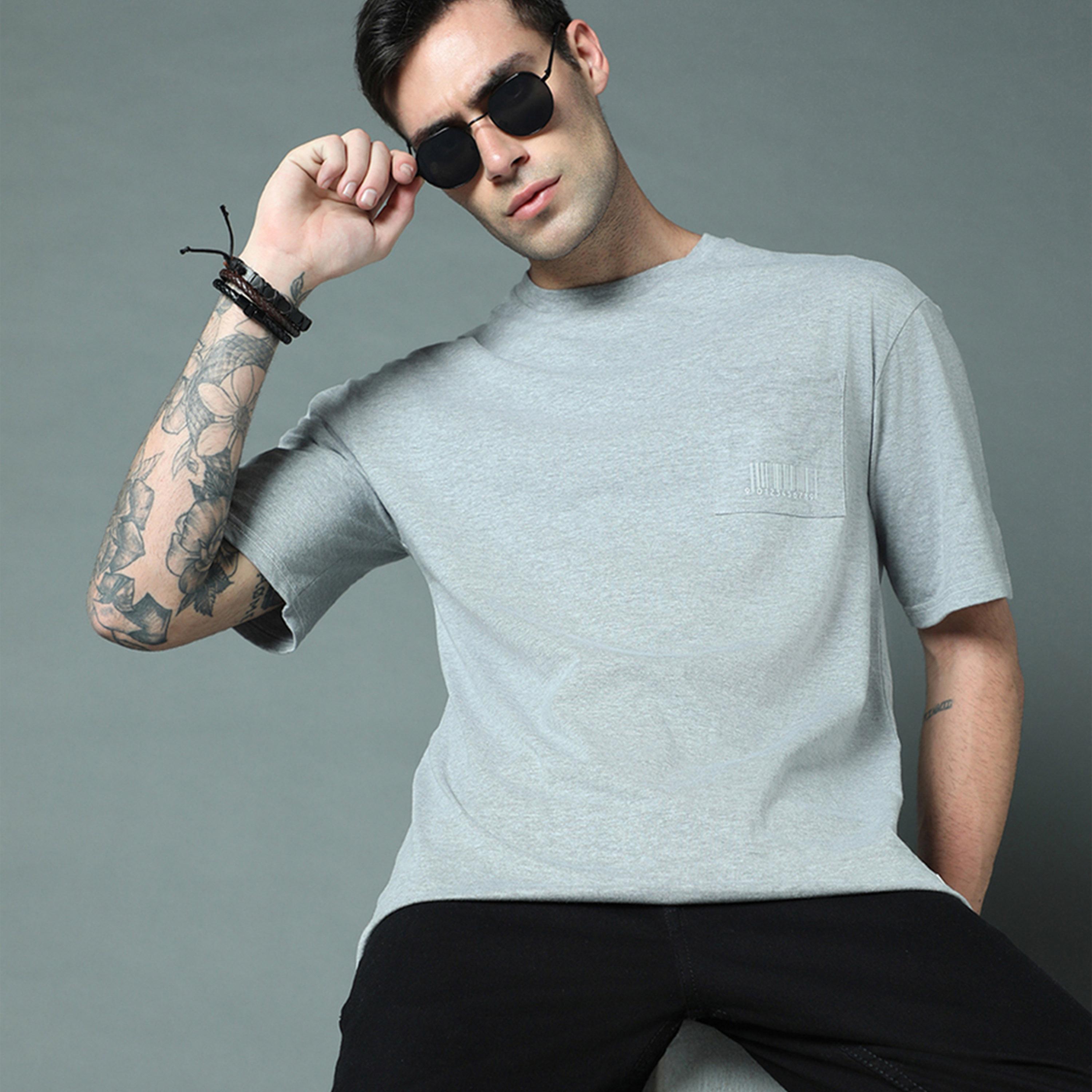 هاي ستار × ستايلي-  تي شيرت للرجال رمادي-men-clothing-tshirtsandpolos-tshirts-image-6