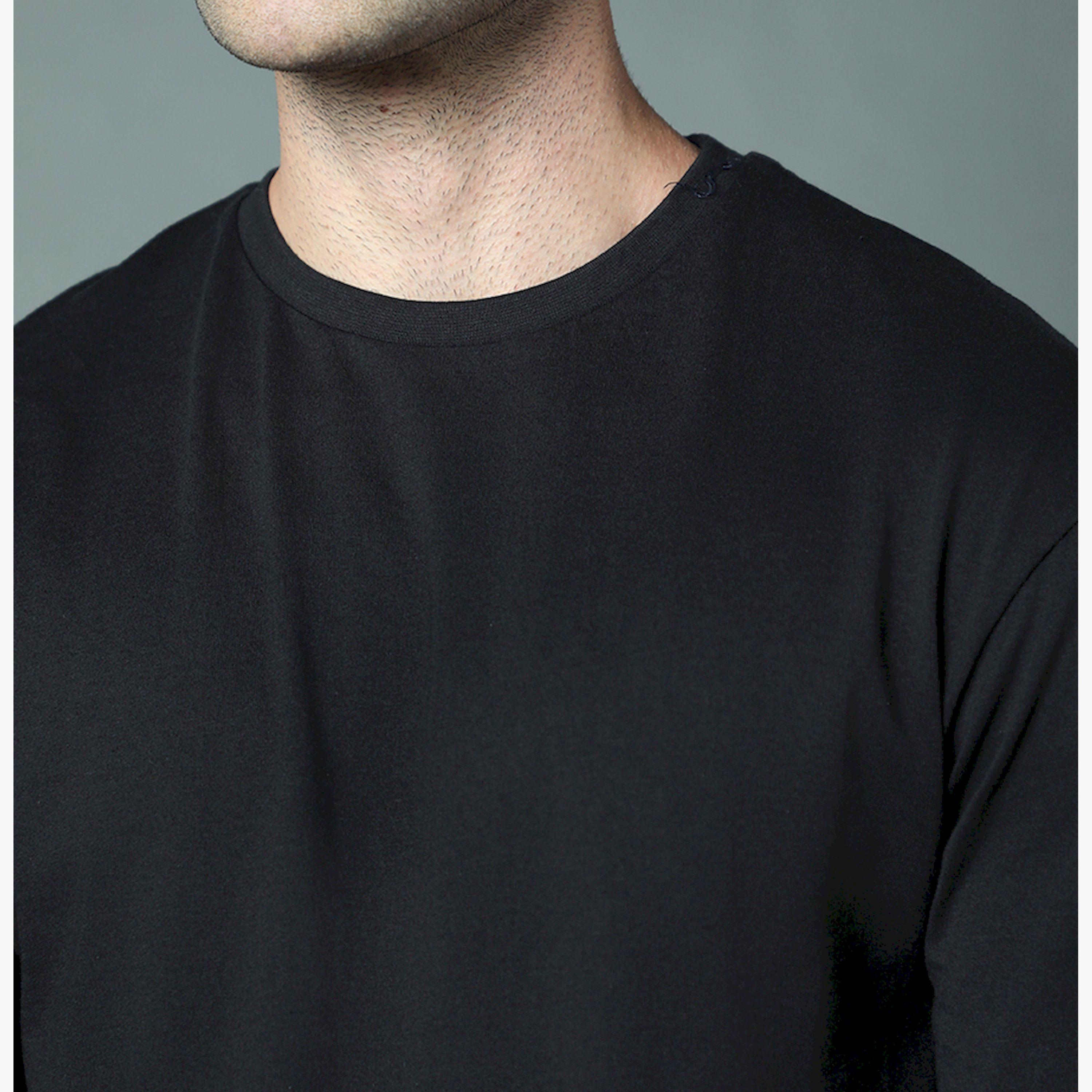 هاي ستار × ستايلي-  تي شيرت للرجال أسود-men-clothing-tshirtsandpolos-tshirts-image-4