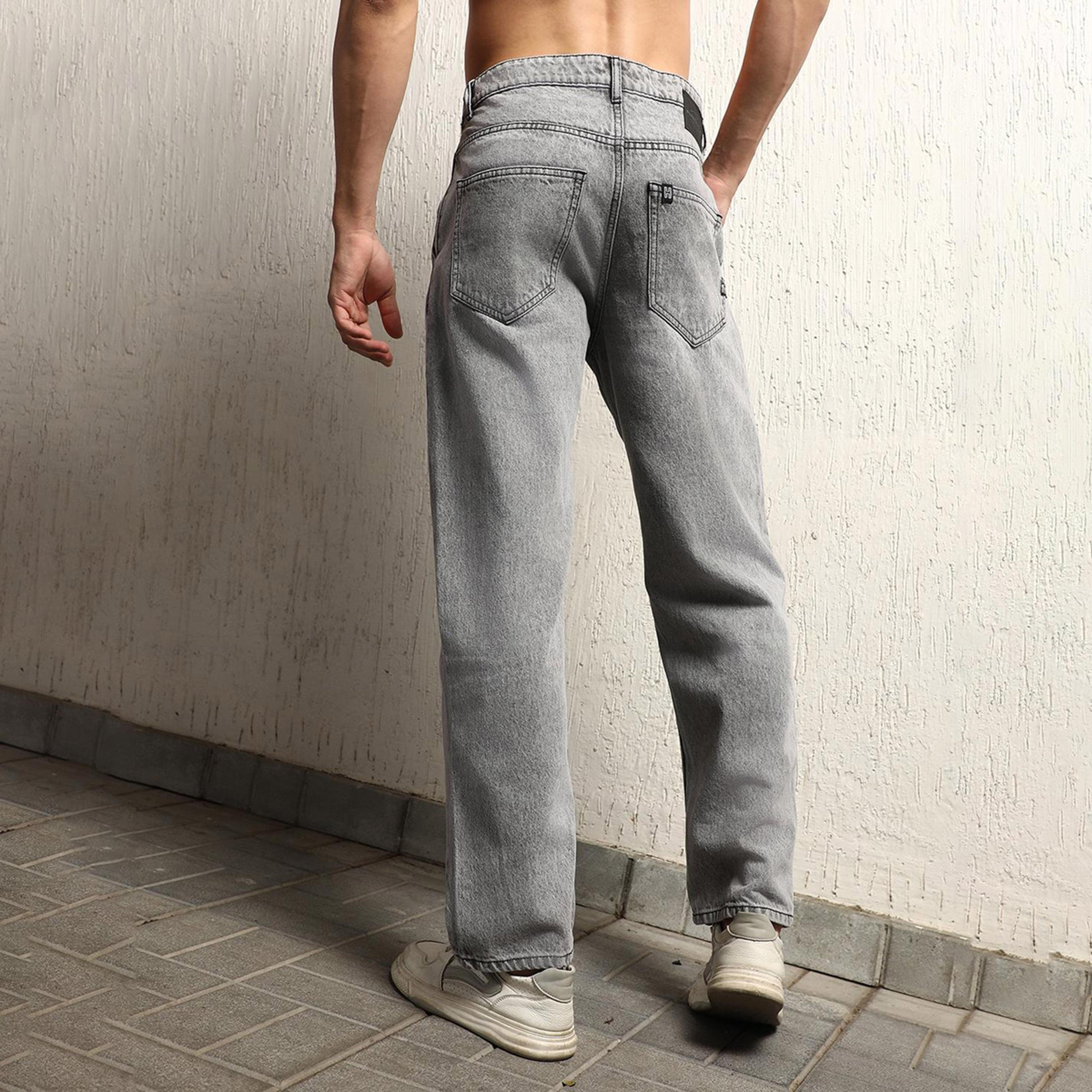 Hubberholme X Styli Men Grey 1 Jeans-men-clothing-bottoms-jeans-image-4