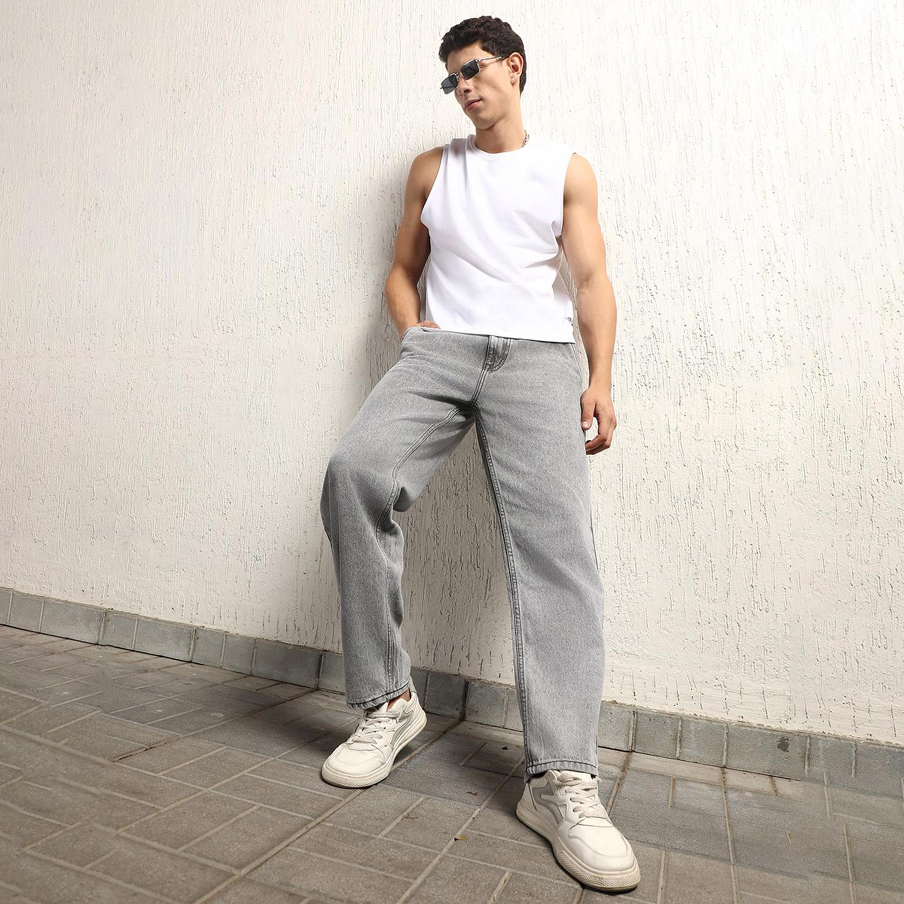 Hubberholme X Styli Men Grey 1 Jeans-men-clothing-bottoms-jeans-image-6
