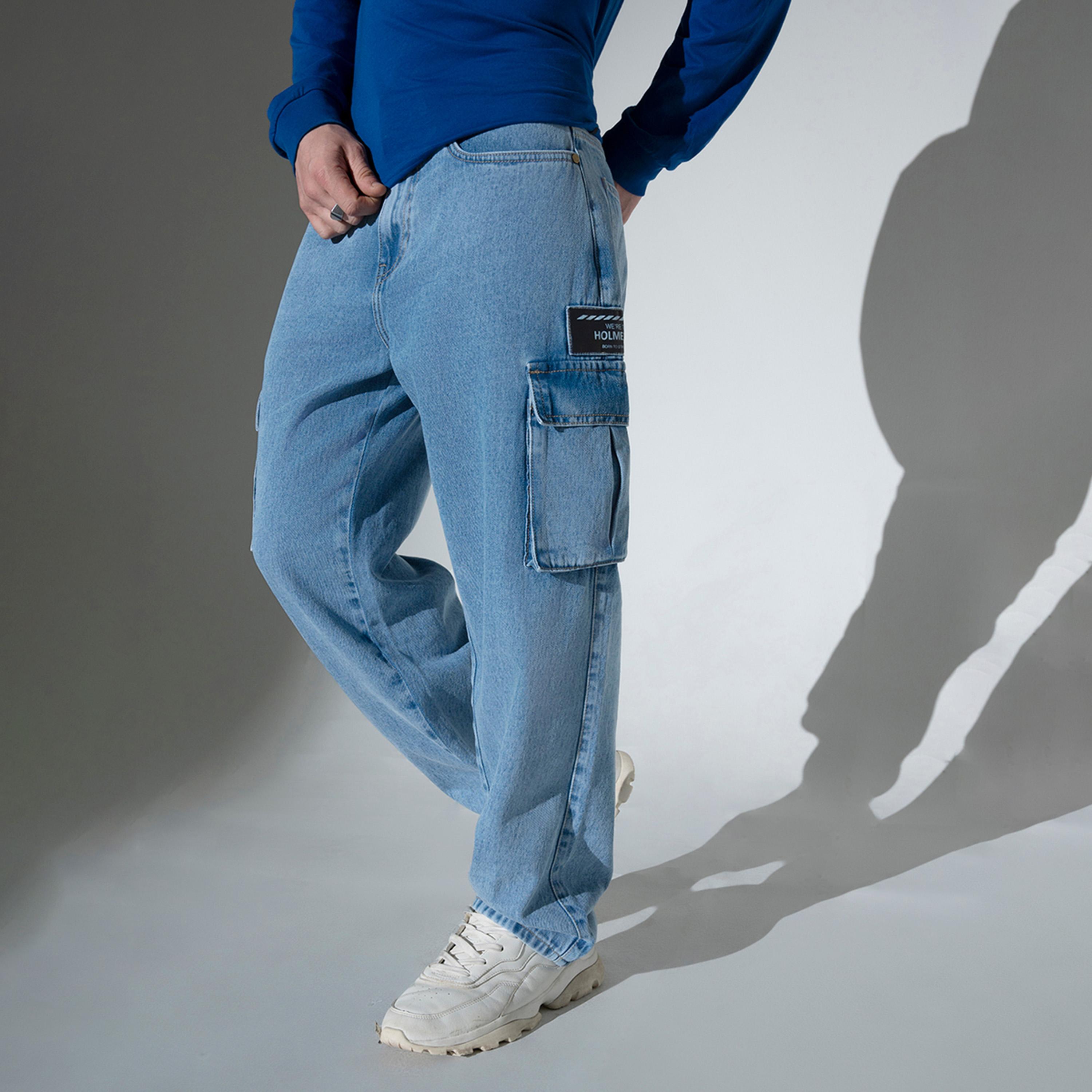 هابرهولم × ستايلي-  بنطال جينز للرجال أزرق-men-clothing-bottoms-jeans-image-4