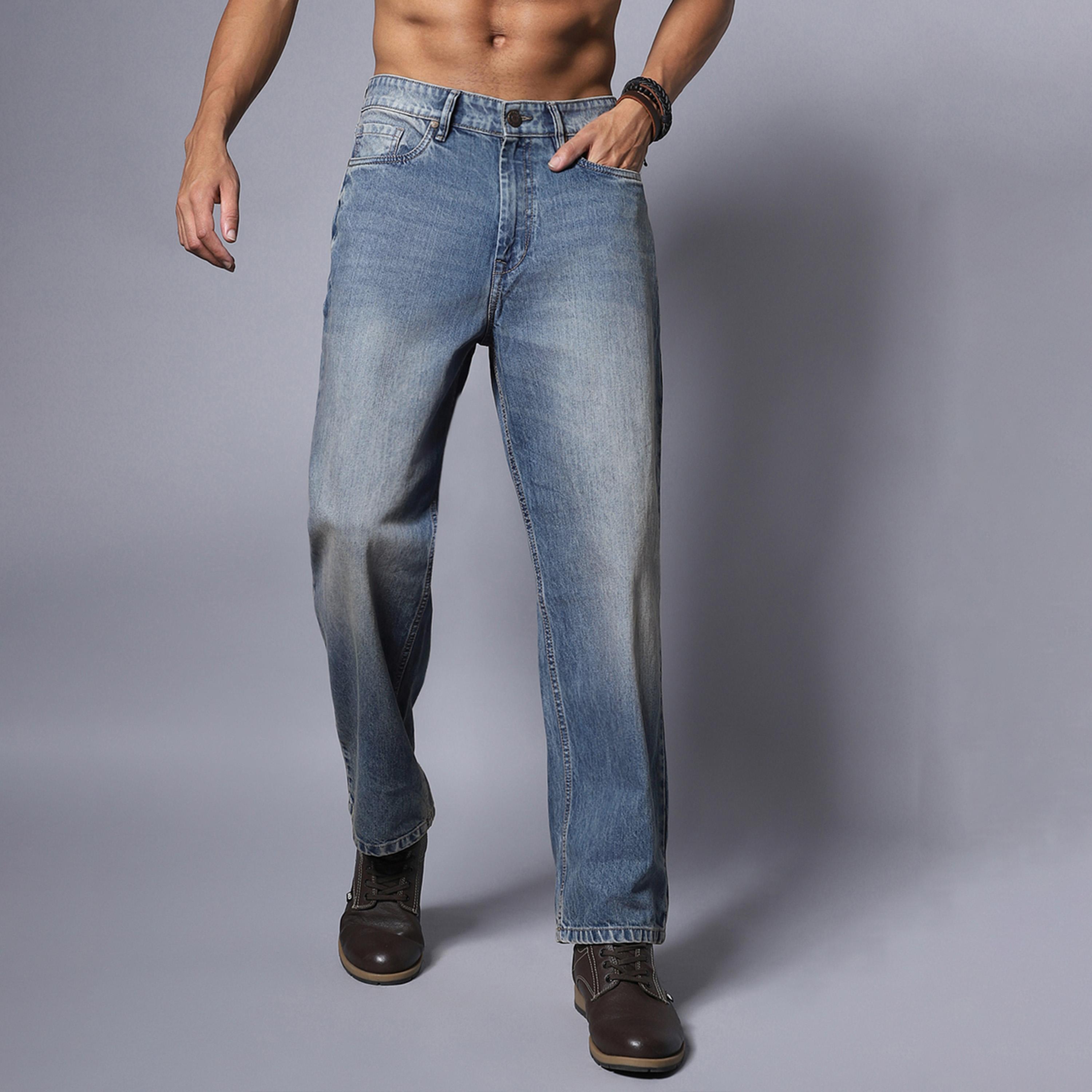 هاي ستار × ستايلي-  بنطال جينز للرجال أزرق-men-clothing-bottoms-jeans-image-1