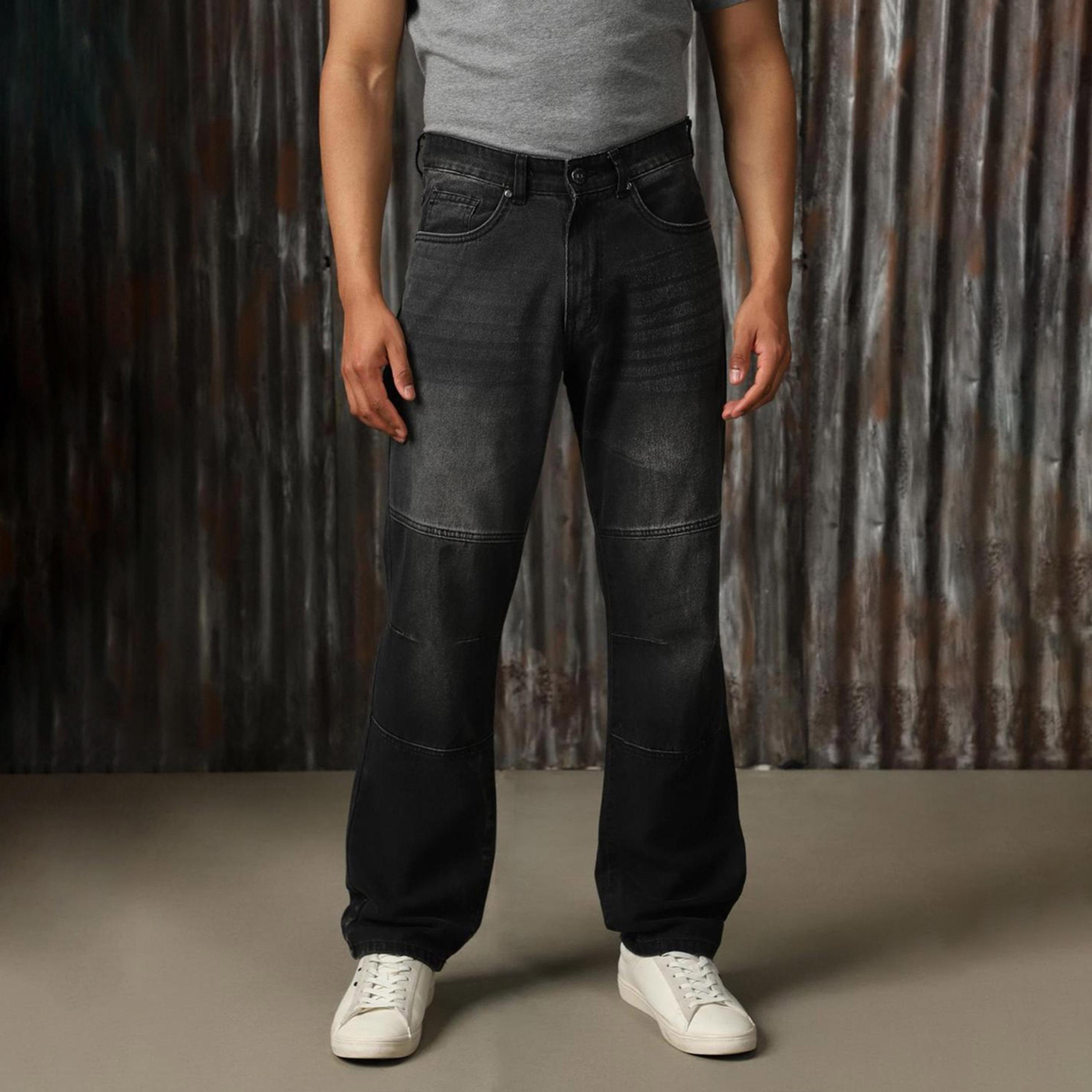 هاي ستار × ستايلي-  بنطال جينز للرجال أسود 6-men-clothing-bottoms-jeans-image-5