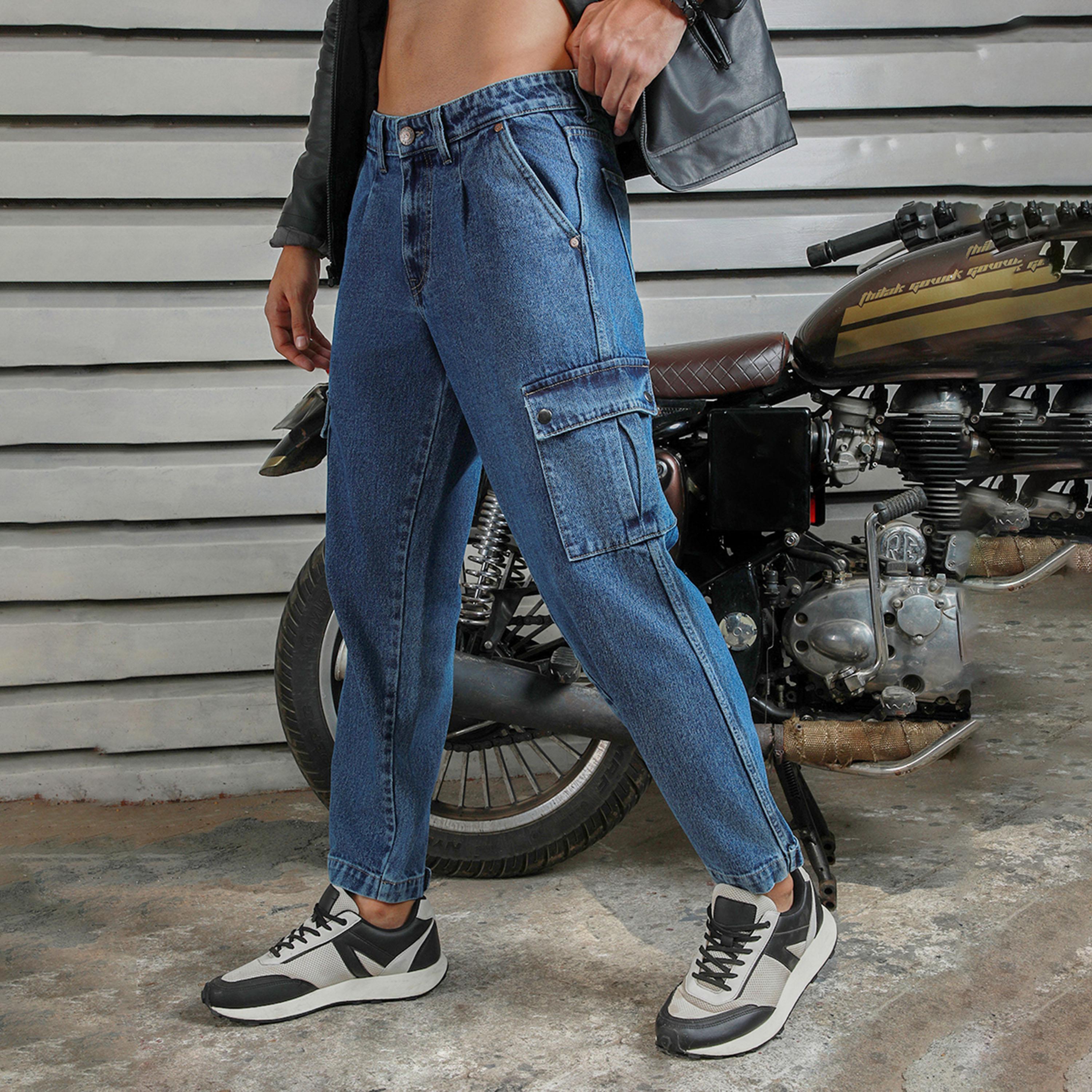 هاي ستار × ستايلي-  بنطال جينز للرجال نيلي 37-men-clothing-bottoms-jeans-image-2