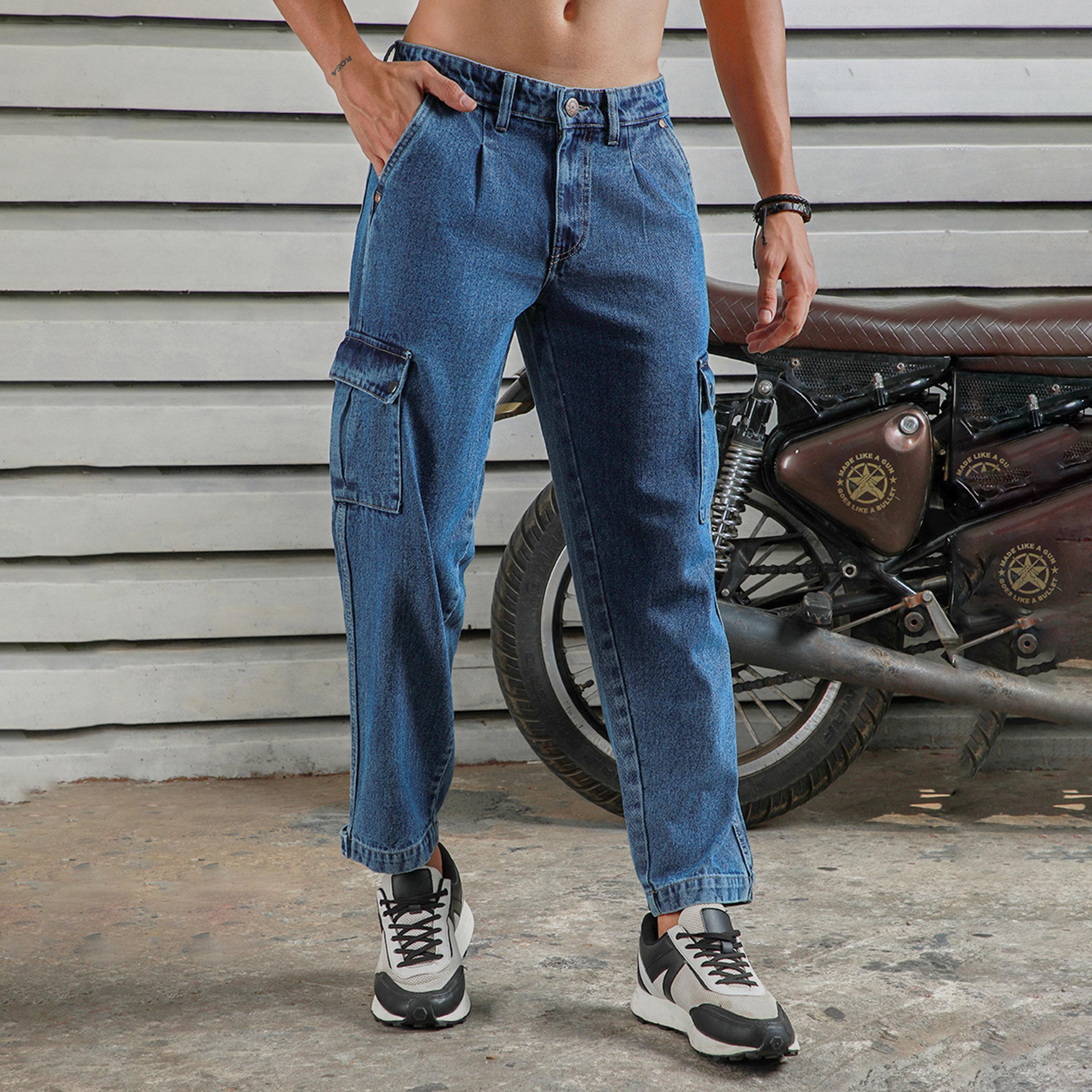 هاي ستار × ستايلي-  بنطال جينز للرجال نيلي 37-men-clothing-bottoms-jeans-image-3