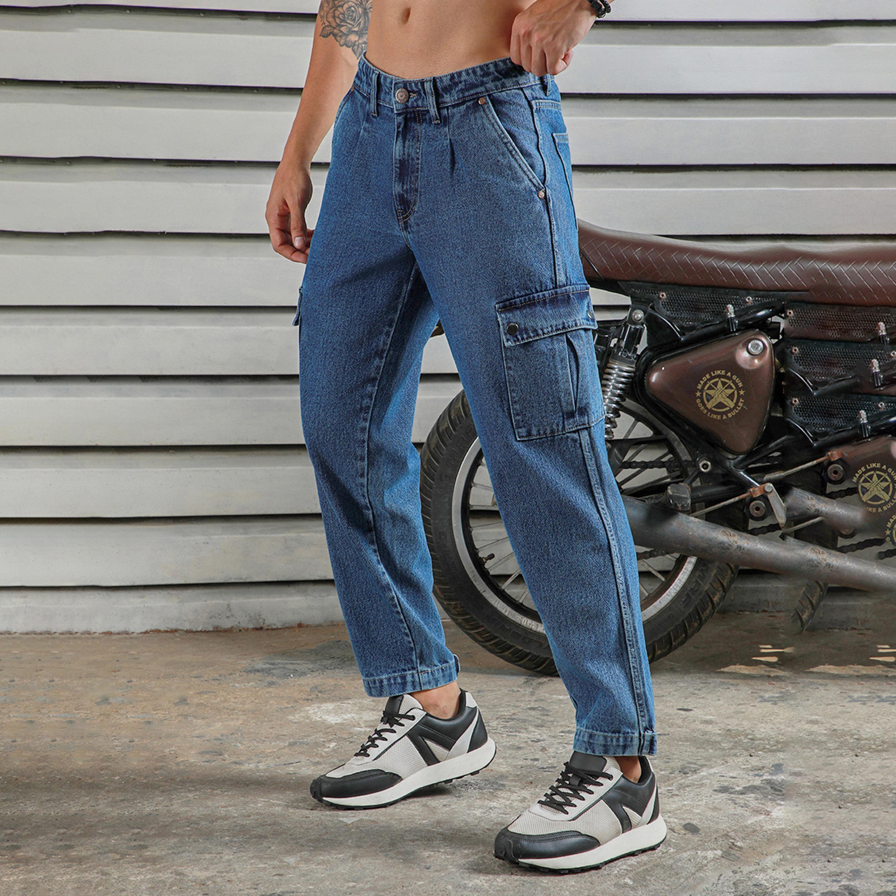 هاي ستار × ستايلي-  بنطال جينز للرجال نيلي 37-men-clothing-bottoms-jeans-image-4