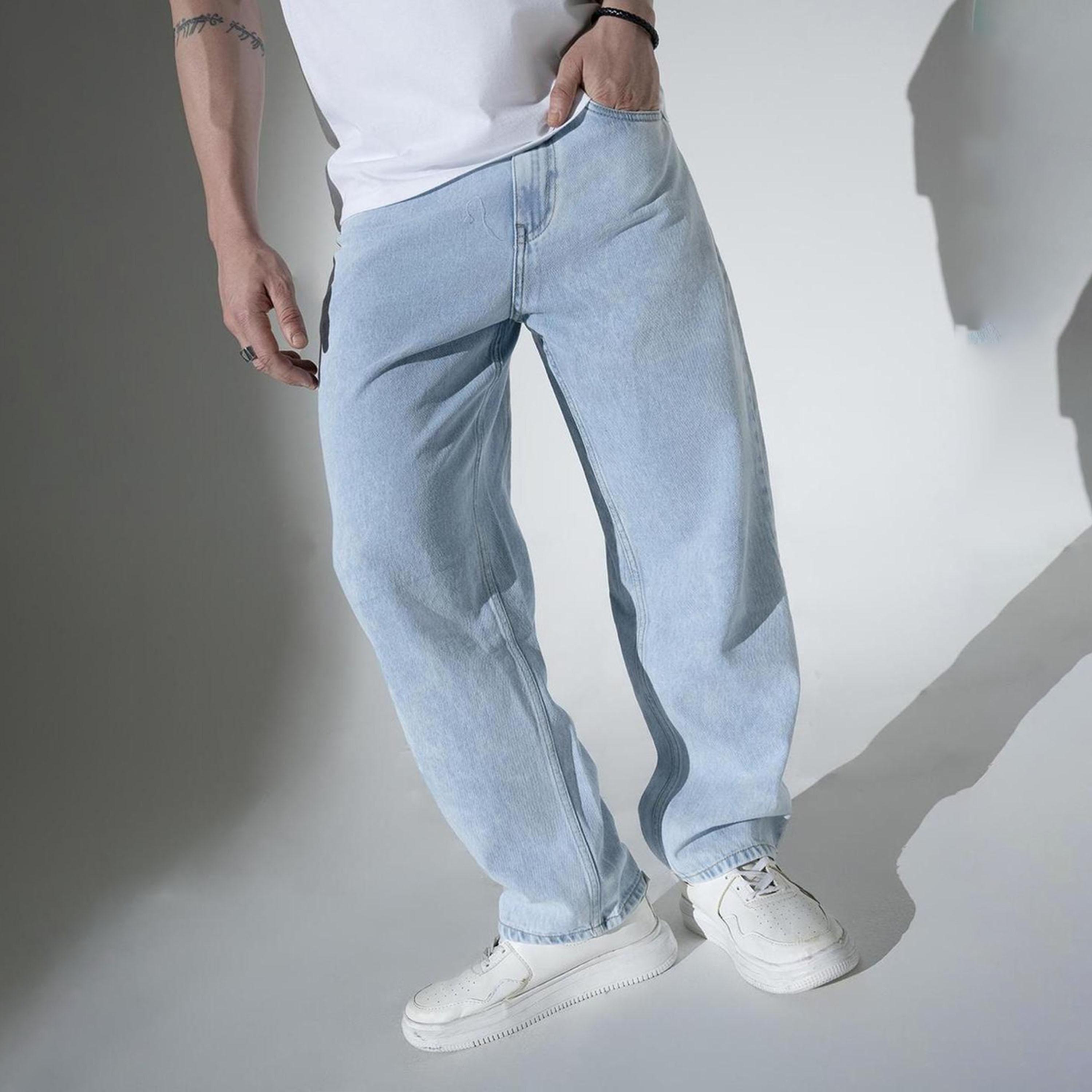 هابرهولم × ستايلي-  بنطال جينز للرجال أزرق-men-clothing-bottoms-jeans-image-2