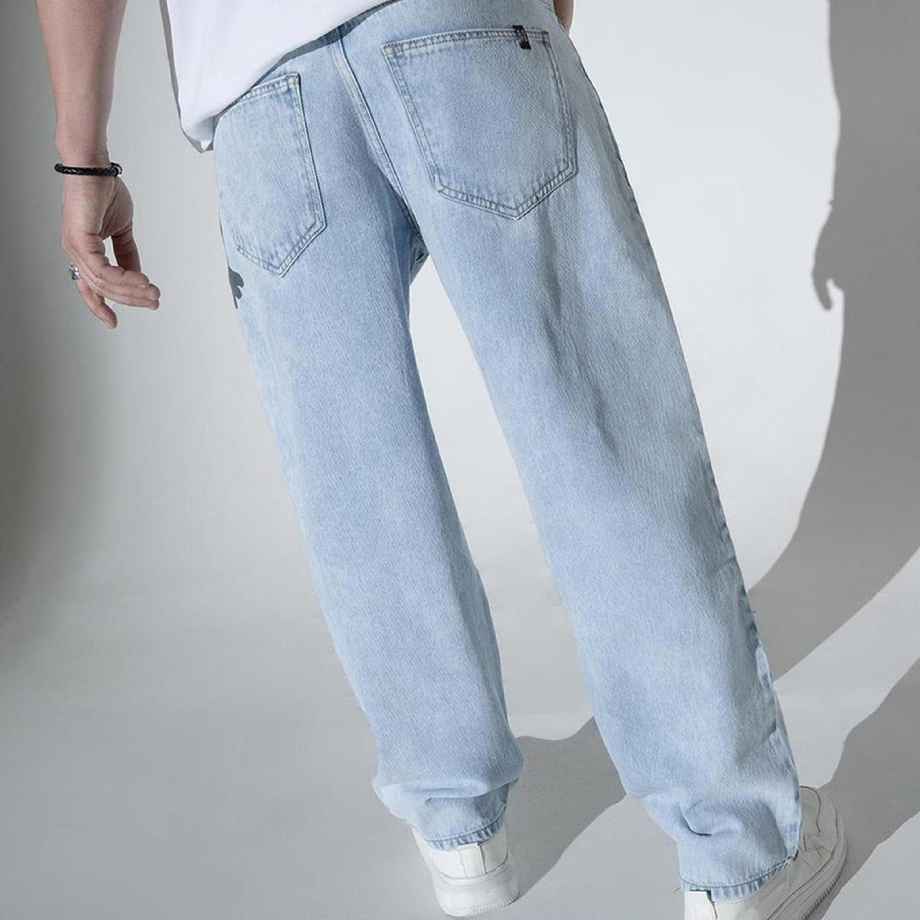 هابرهولم × ستايلي-  بنطال جينز للرجال أزرق-men-clothing-bottoms-jeans-image-3