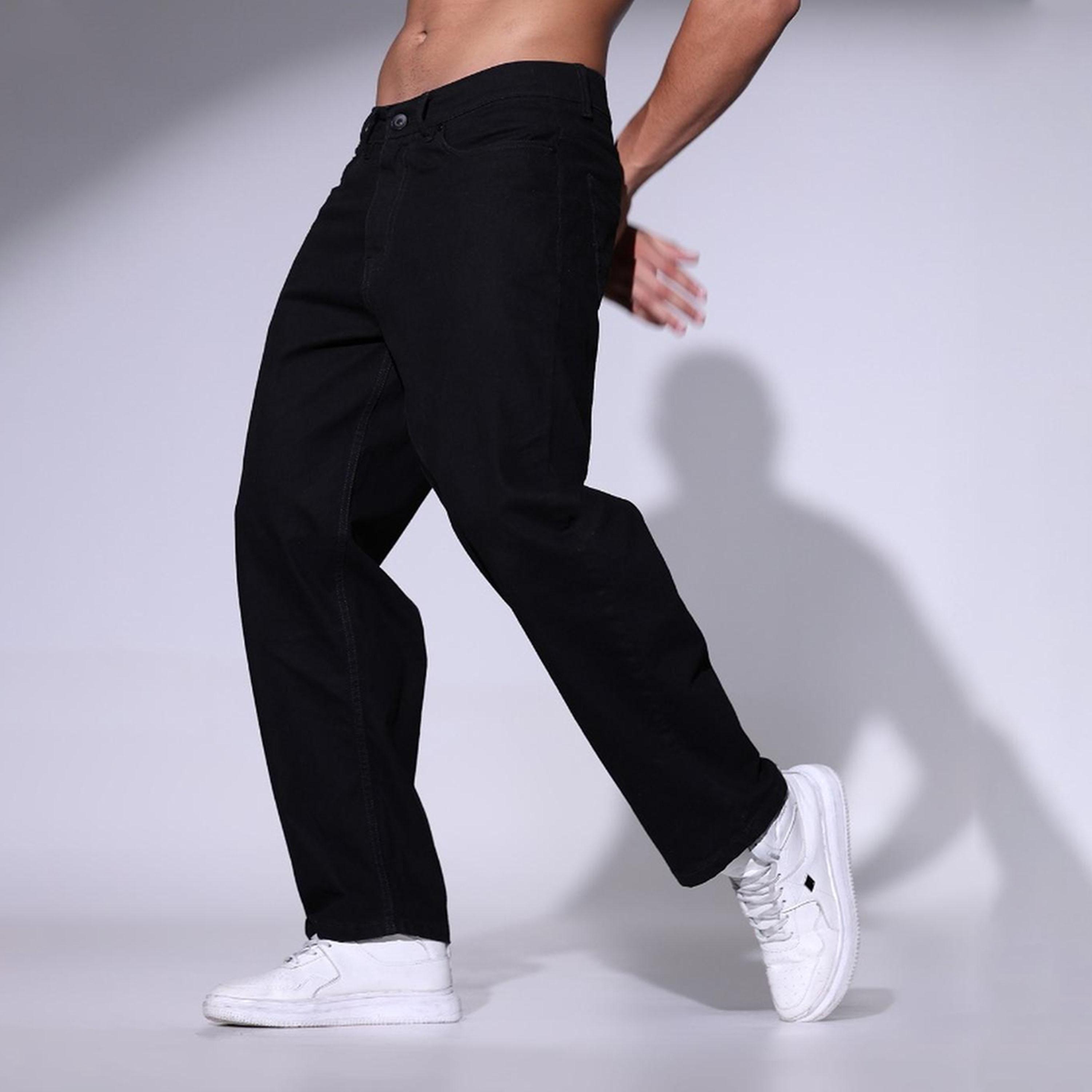 هابرهولم × ستايلي-  بنطال جينز للرجال أسود-men-clothing-bottoms-jeans-image-2