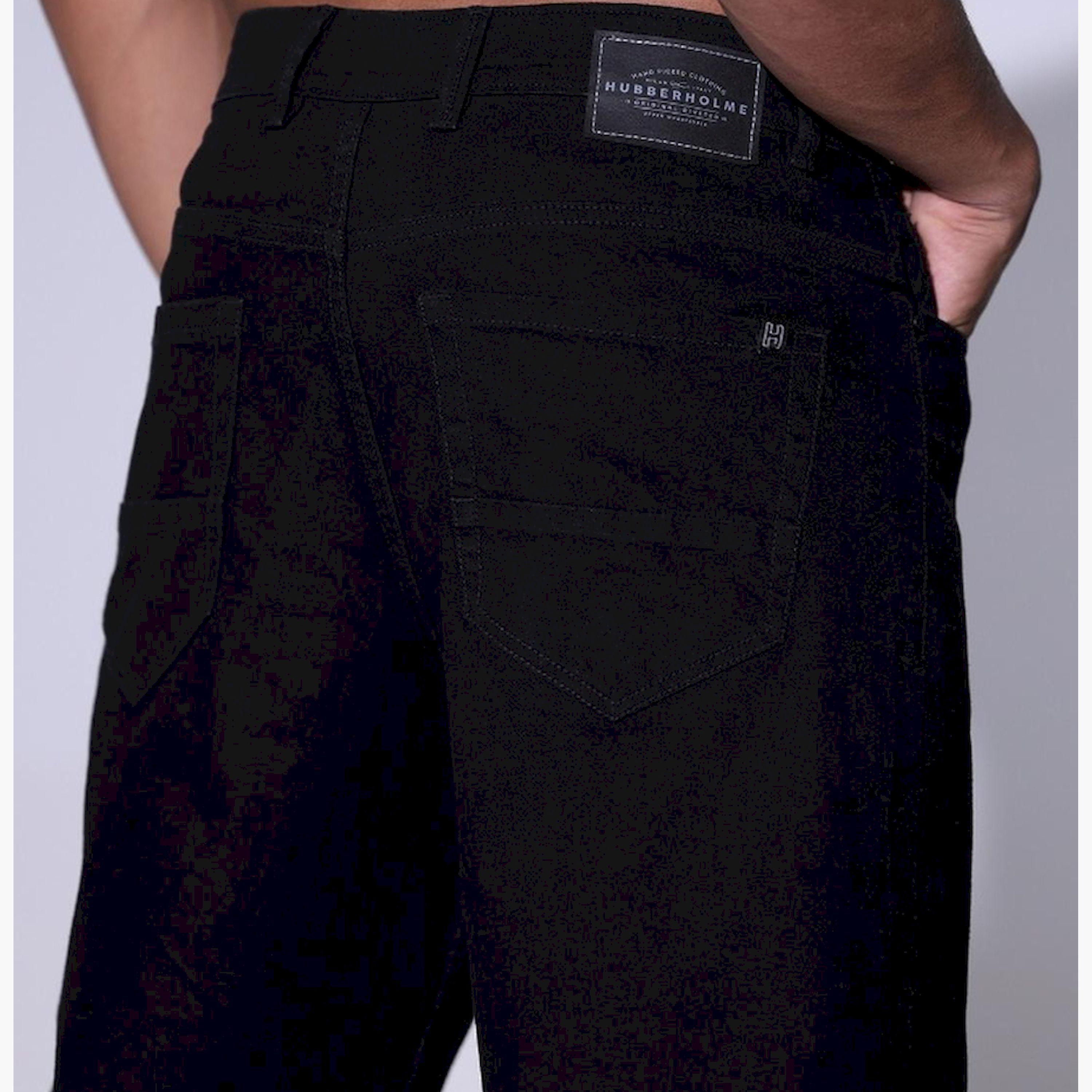 هابرهولم × ستايلي-  بنطال جينز للرجال أسود-men-clothing-bottoms-jeans-image-4