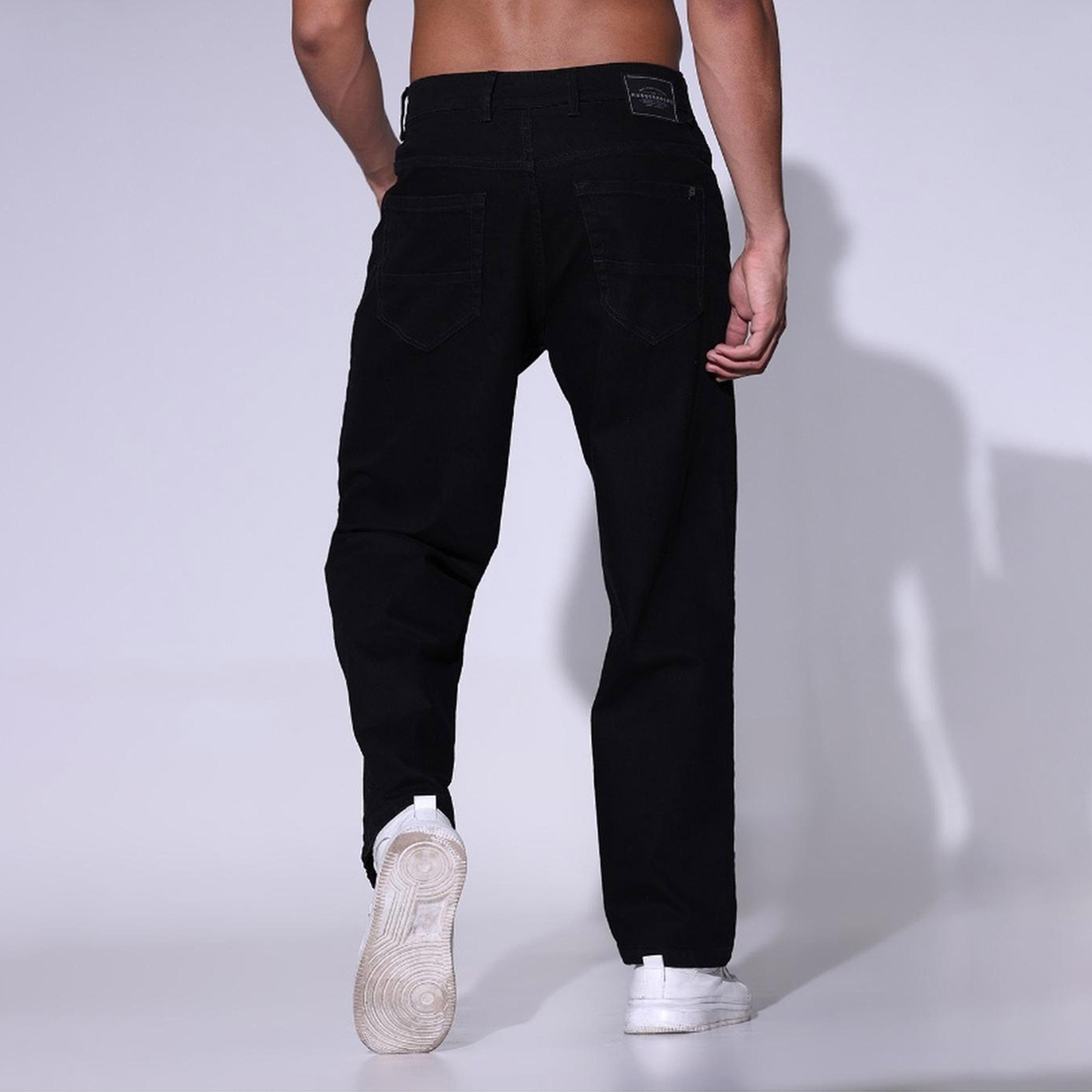 هابرهولم × ستايلي-  بنطال جينز للرجال أسود-men-clothing-bottoms-jeans-image-5