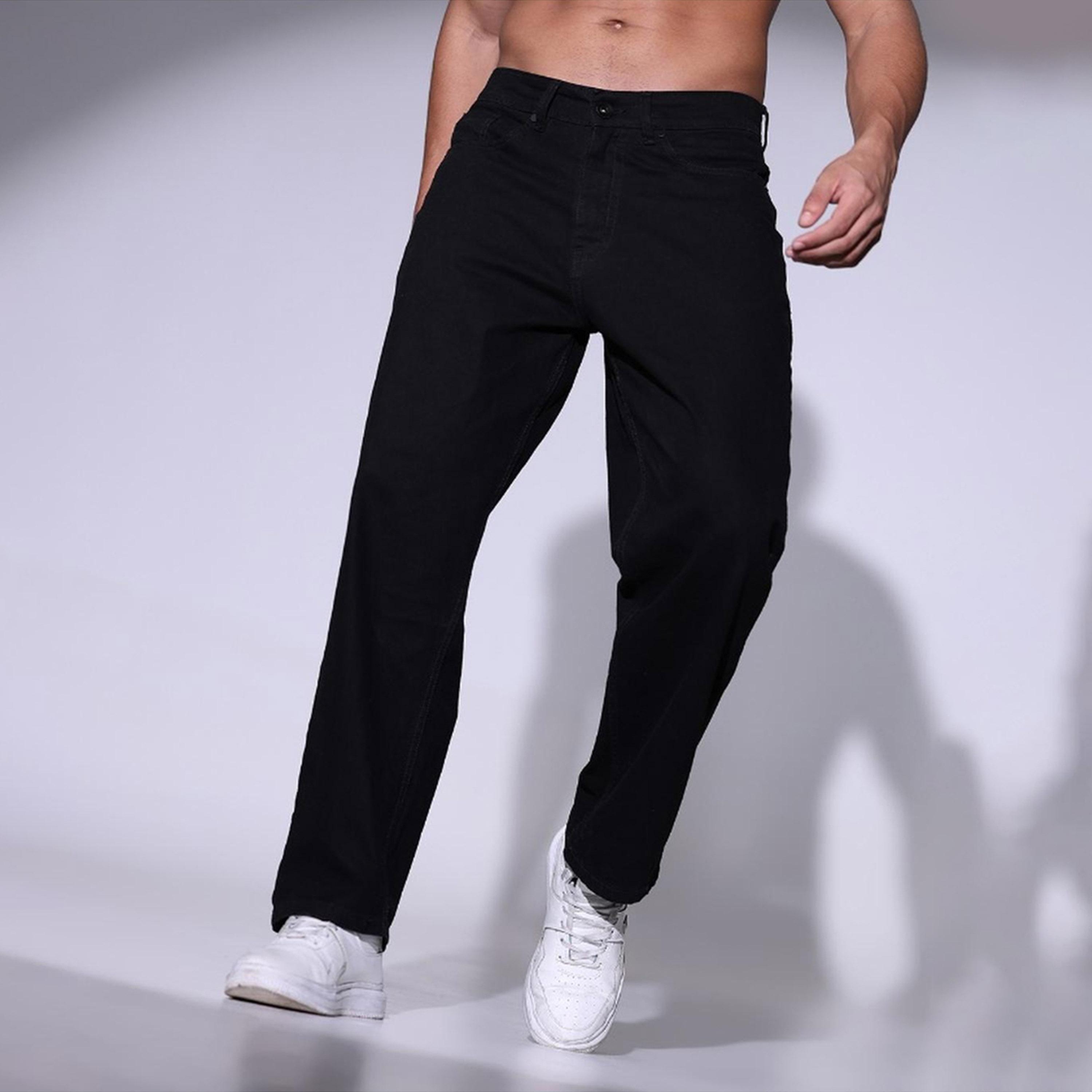 هابرهولم × ستايلي-  بنطال جينز للرجال أسود-men-clothing-bottoms-jeans-image-6