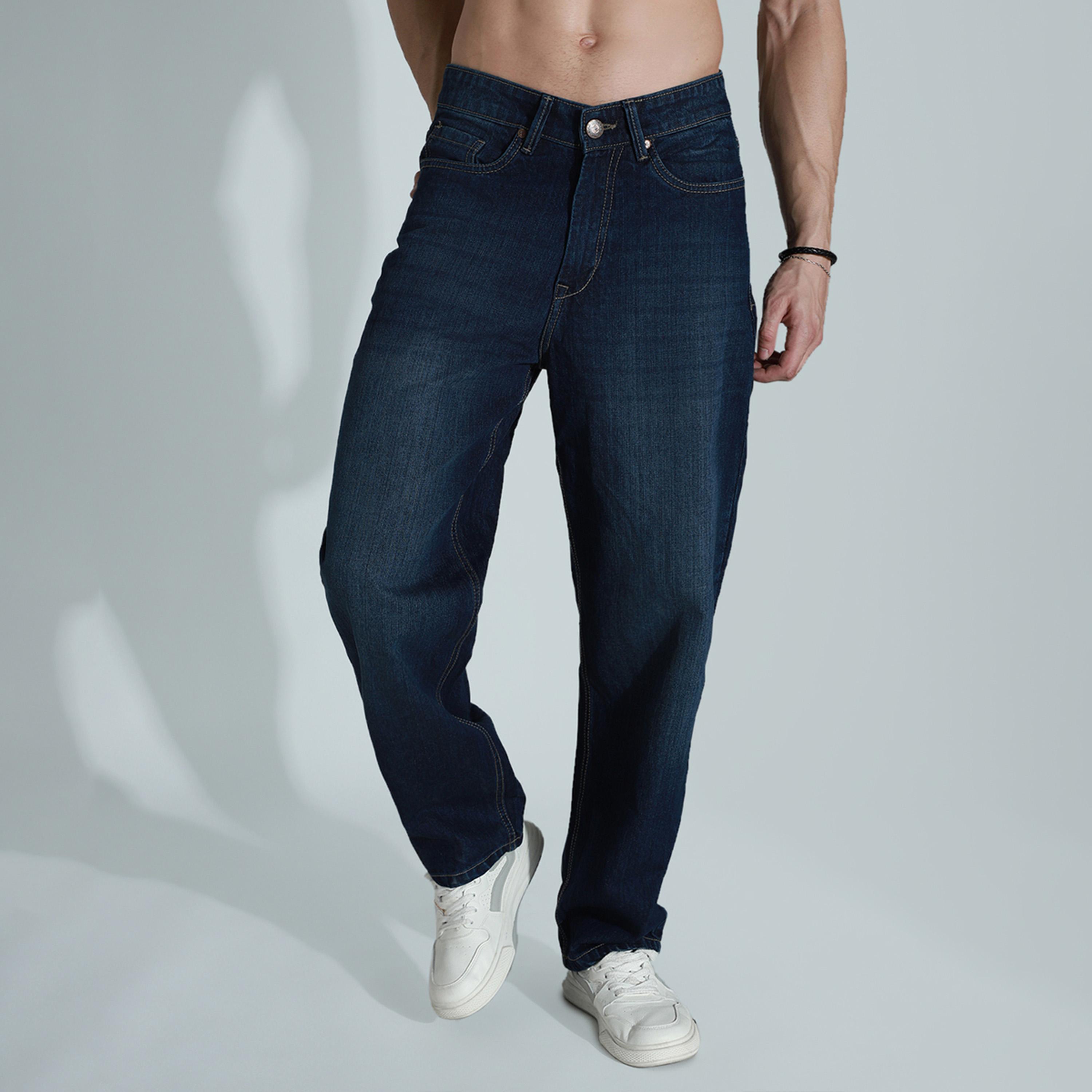 هاي ستار × ستايلي-  بنطال جينز للرجال أزرق-men-clothing-bottoms-jeans-image-1