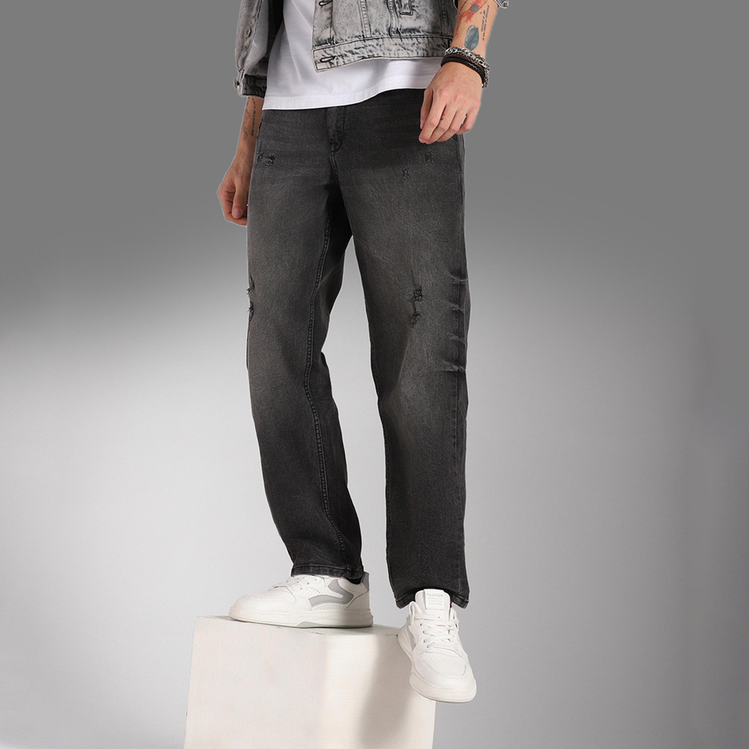هاي ستار × ستايلي-  بنطال جينز أسود للرجال-men-clothing-bottoms-jeans-image-5