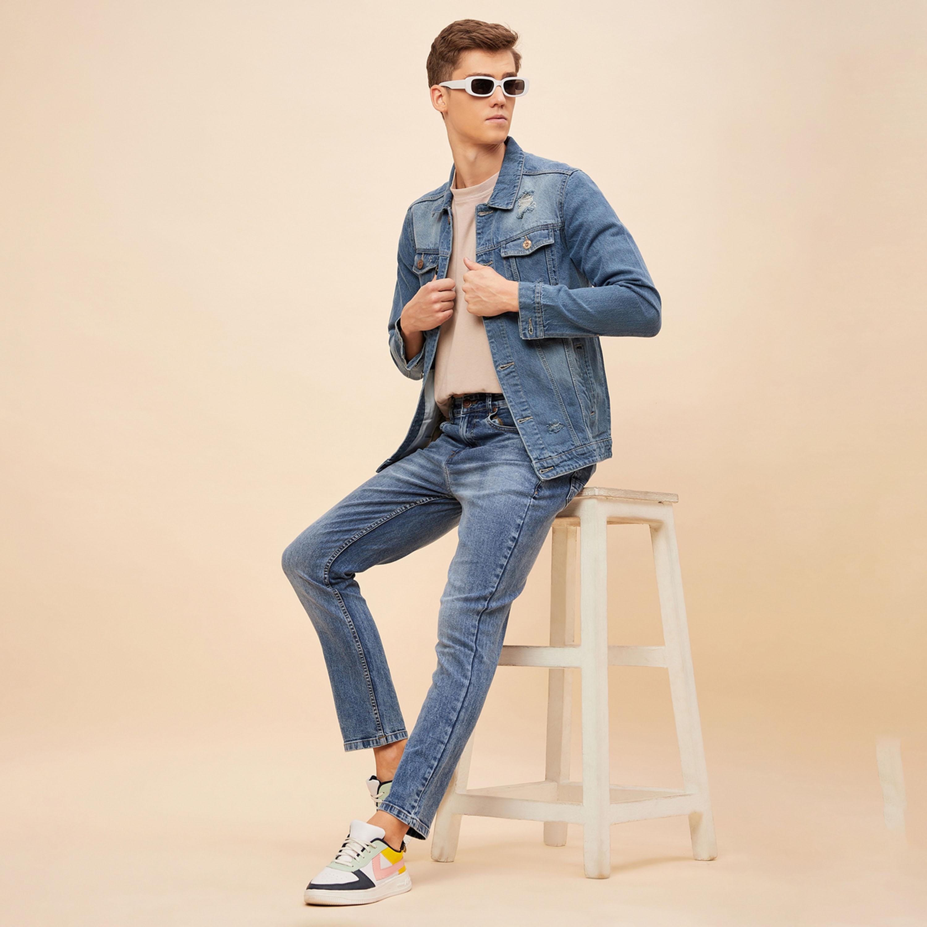 هاي ستار × ستايلي-  بنطال جينز للرجال أزرق-men-clothing-bottoms-jeans-image-2