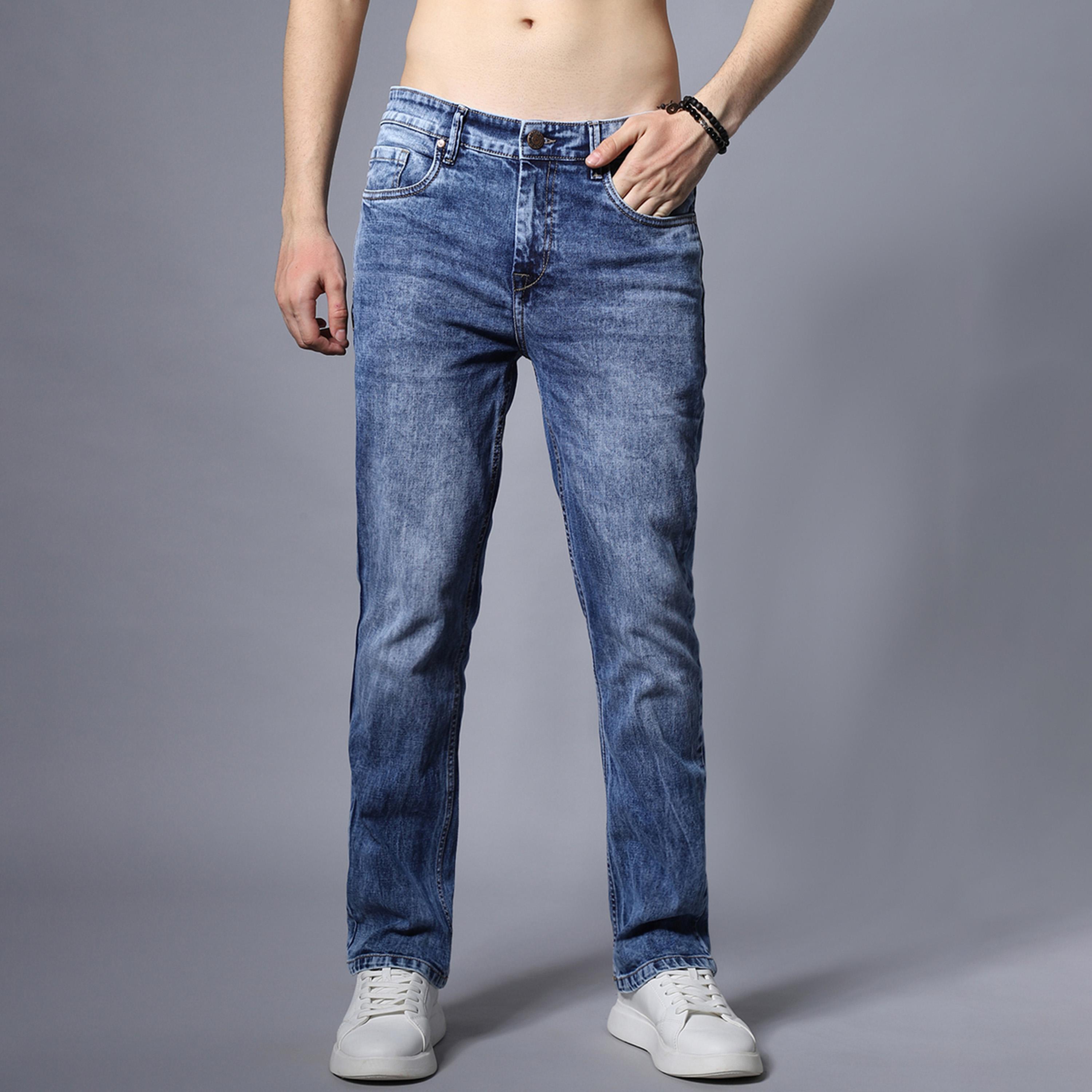 هاي ستار × ستايلي-  بنطال جينز للرجال أزرق-men-clothing-bottoms-jeans-image-1