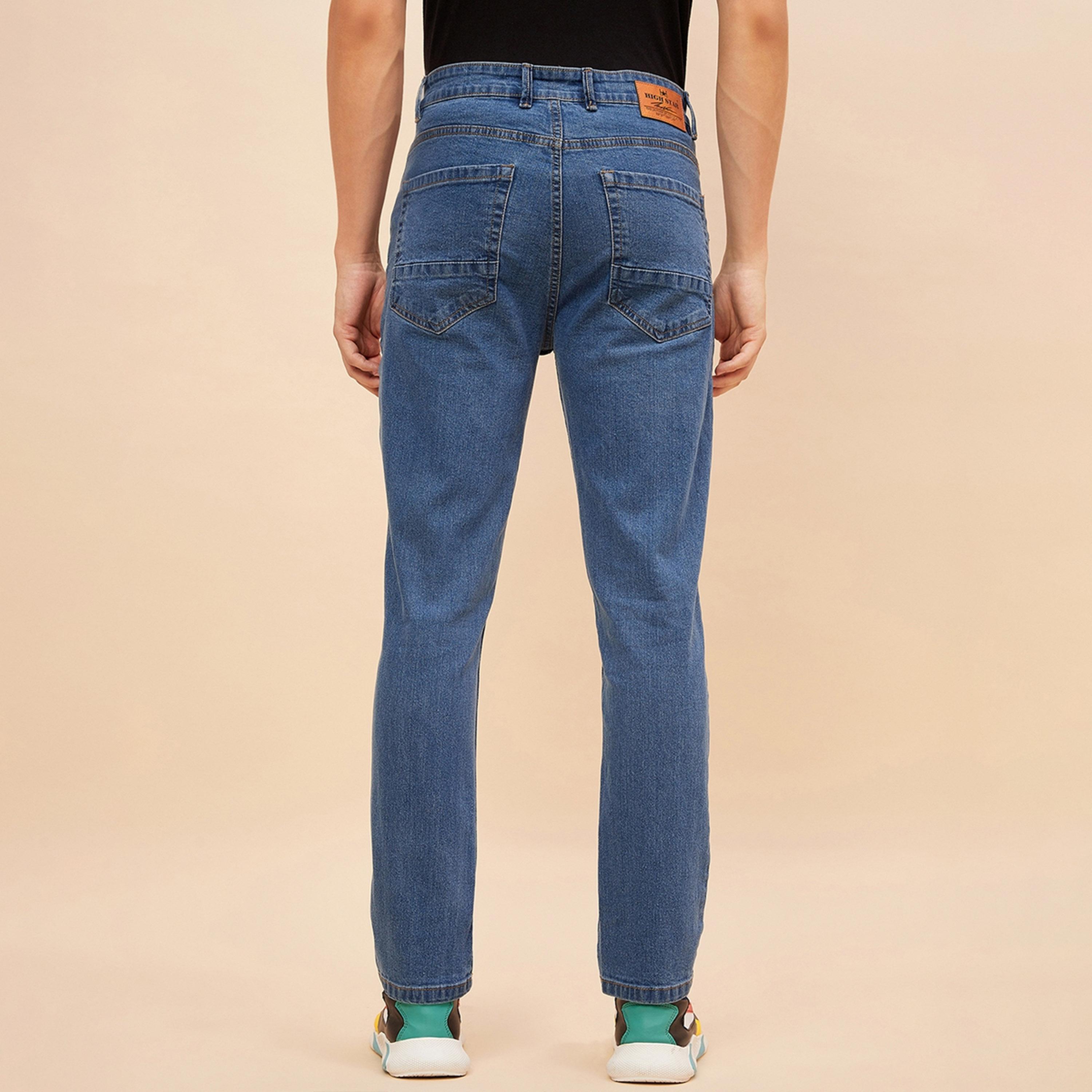 هاي ستار × ستايلي-  بنطال جينز للرجال أزرق-men-clothing-bottoms-jeans-image-4