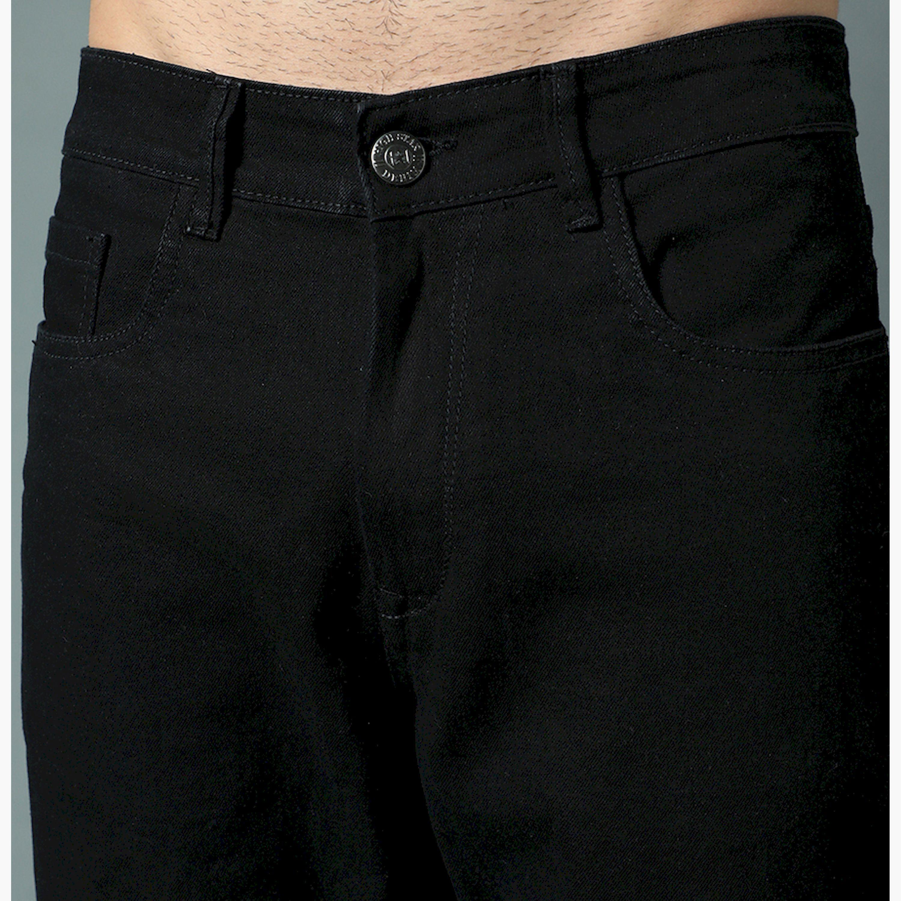 هاي ستار × ستايلي-  بنطال جينز أسود للرجال-men-clothing-bottoms-jeans-image-3