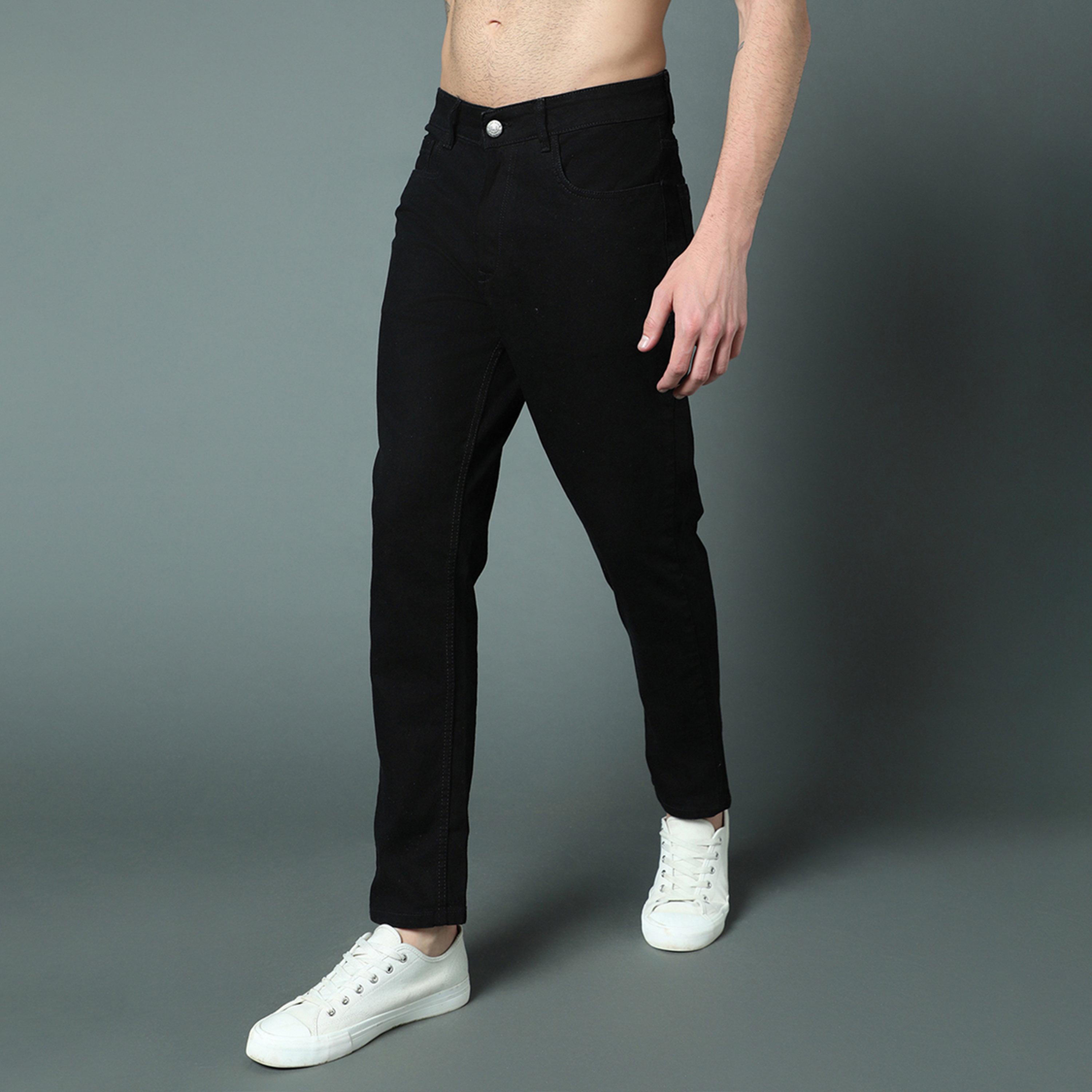 هاي ستار × ستايلي-  بنطال جينز أسود للرجال-men-clothing-bottoms-jeans-image-5