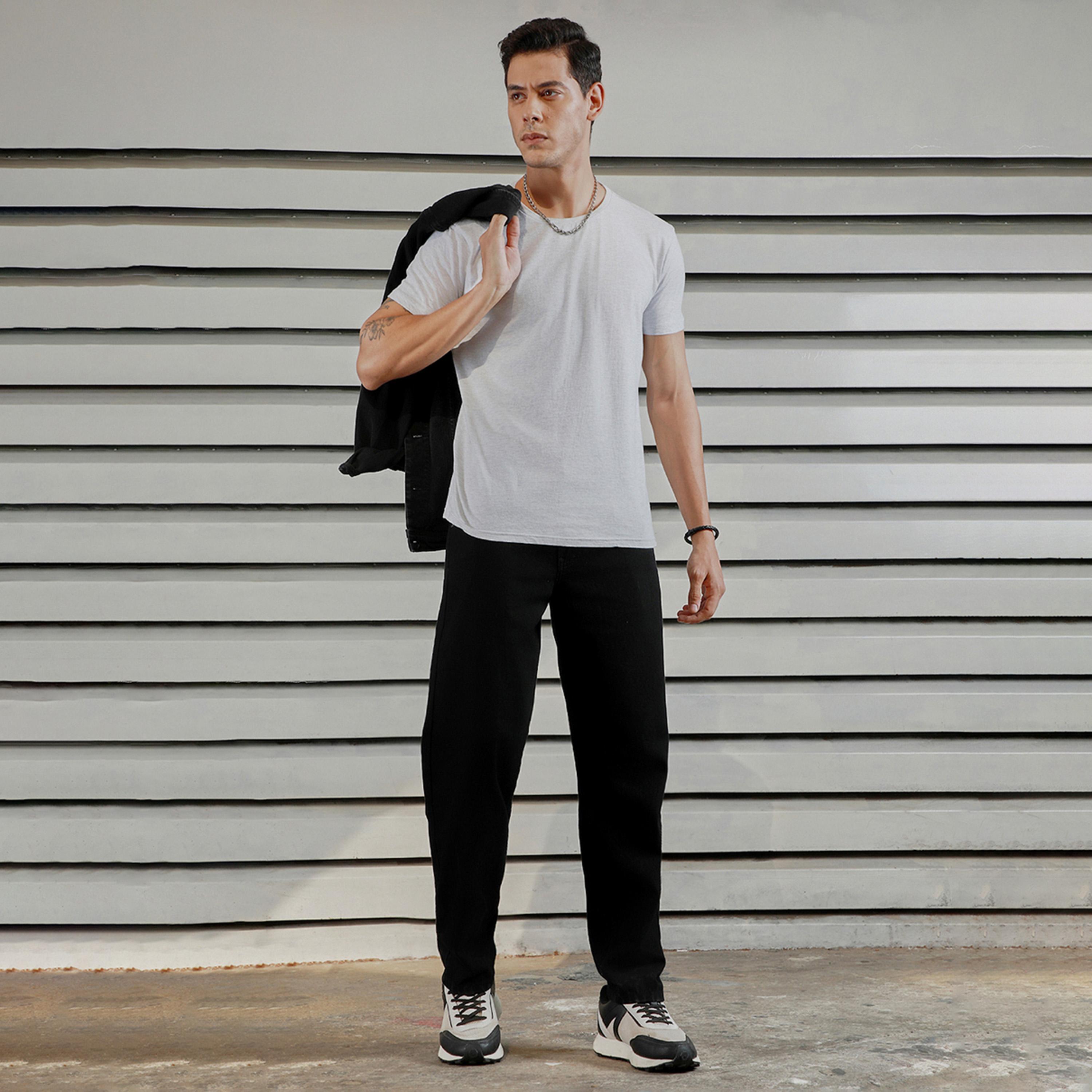 هاي ستار × ستايلي-  بنطال جينز للرجال أسود 2-men-clothing-bottoms-jeans-image-1