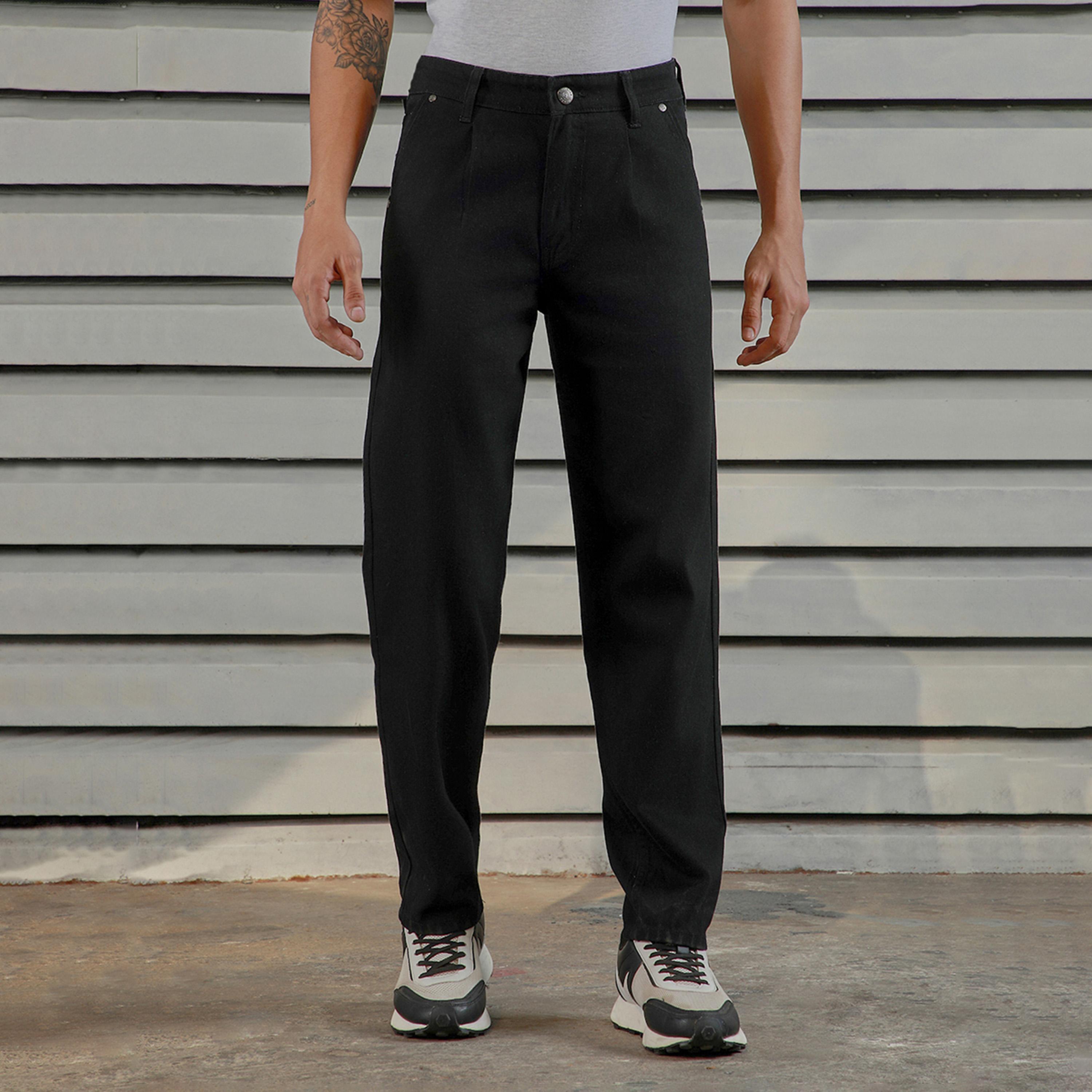 هاي ستار × ستايلي-  بنطال جينز للرجال أسود 2-men-clothing-bottoms-jeans-image-4