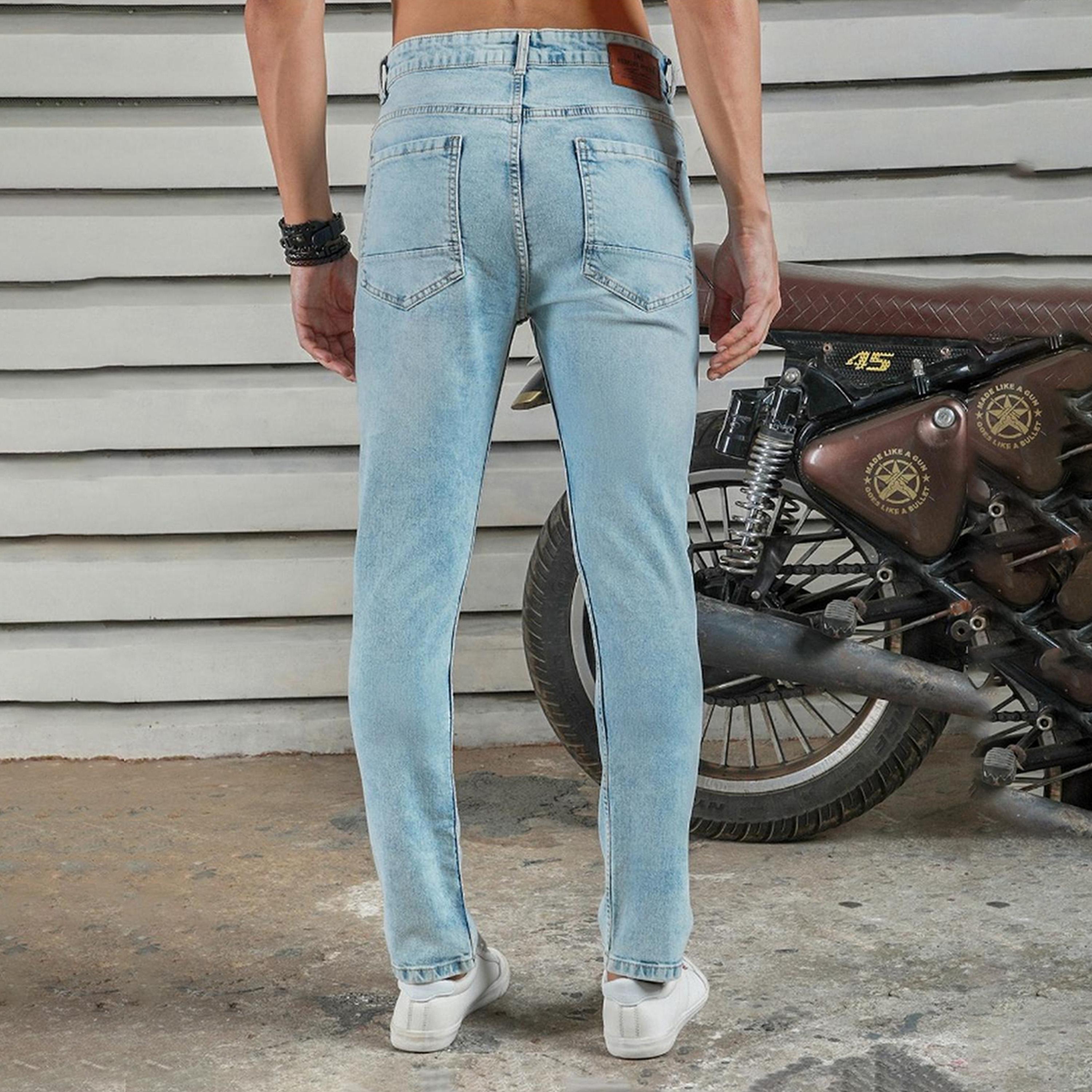 هاي ستار × ستايلي-  بنطال جينز للرجال نيلي 36-men-clothing-bottoms-jeans-image-3