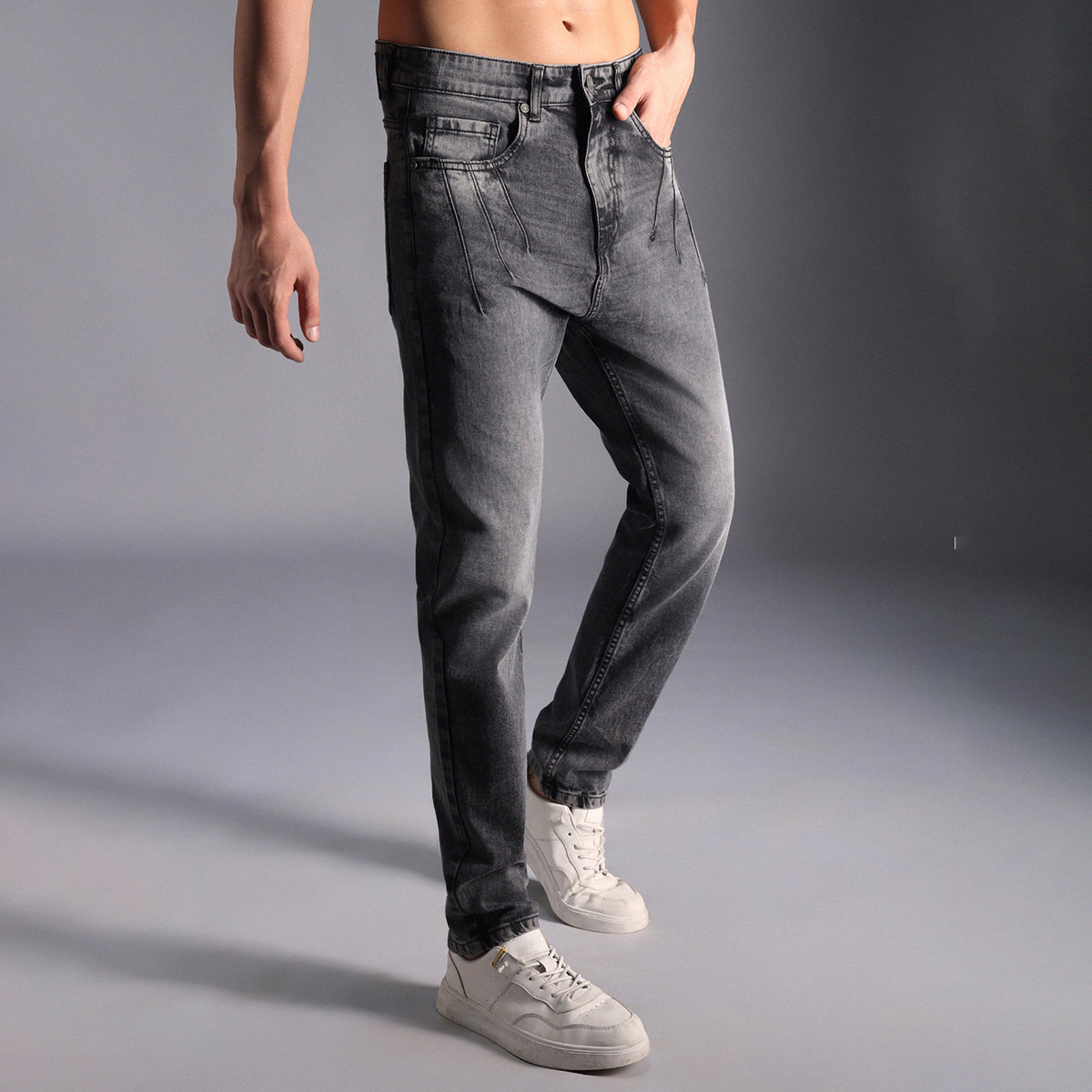 هاي ستار × ستايلي-  بنطال جينز للرجال رمادي 3-men-clothing-bottoms-jeans-image-5