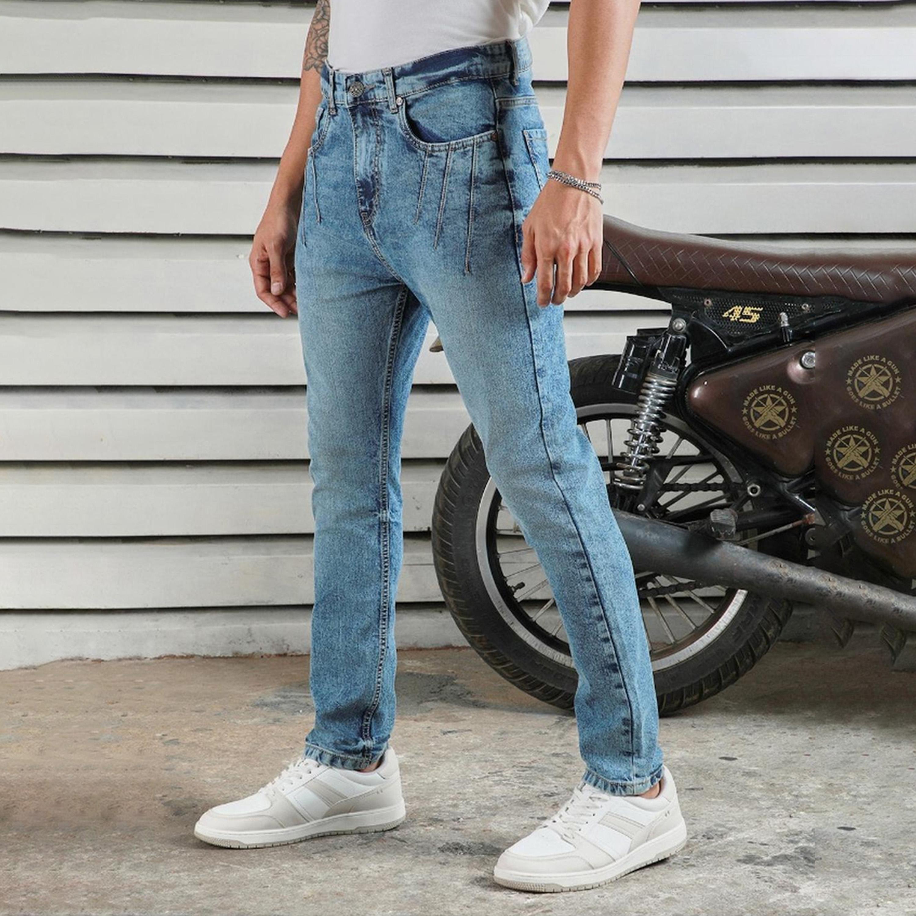 هاي ستار × ستايلي-  بنطال جينز للرجال نيلي 33-men-clothing-bottoms-jeans-image-4