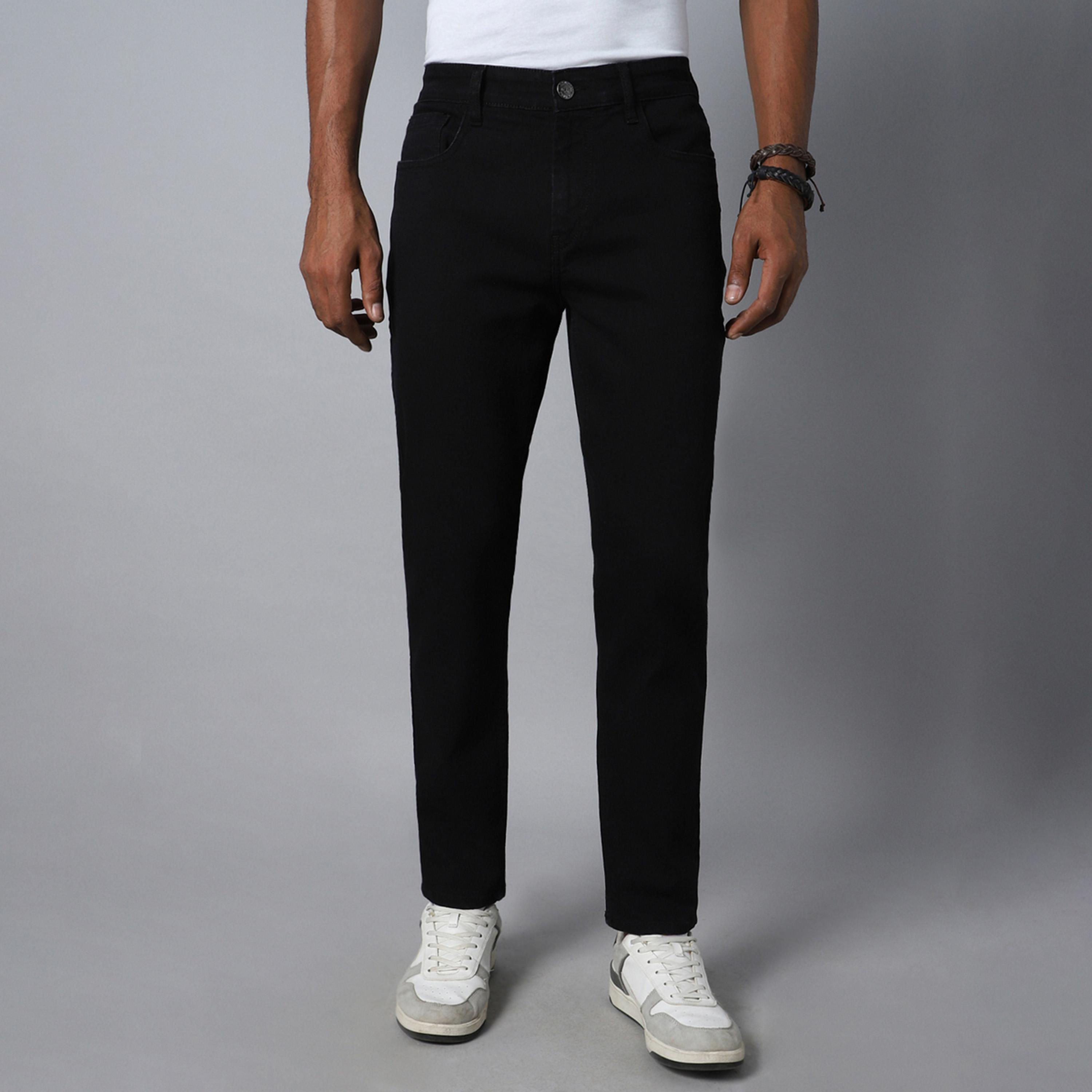 هاي ستار × ستايلي-  بنطال جينز للرجال أسود-men-clothing-bottoms-jeans-image-1