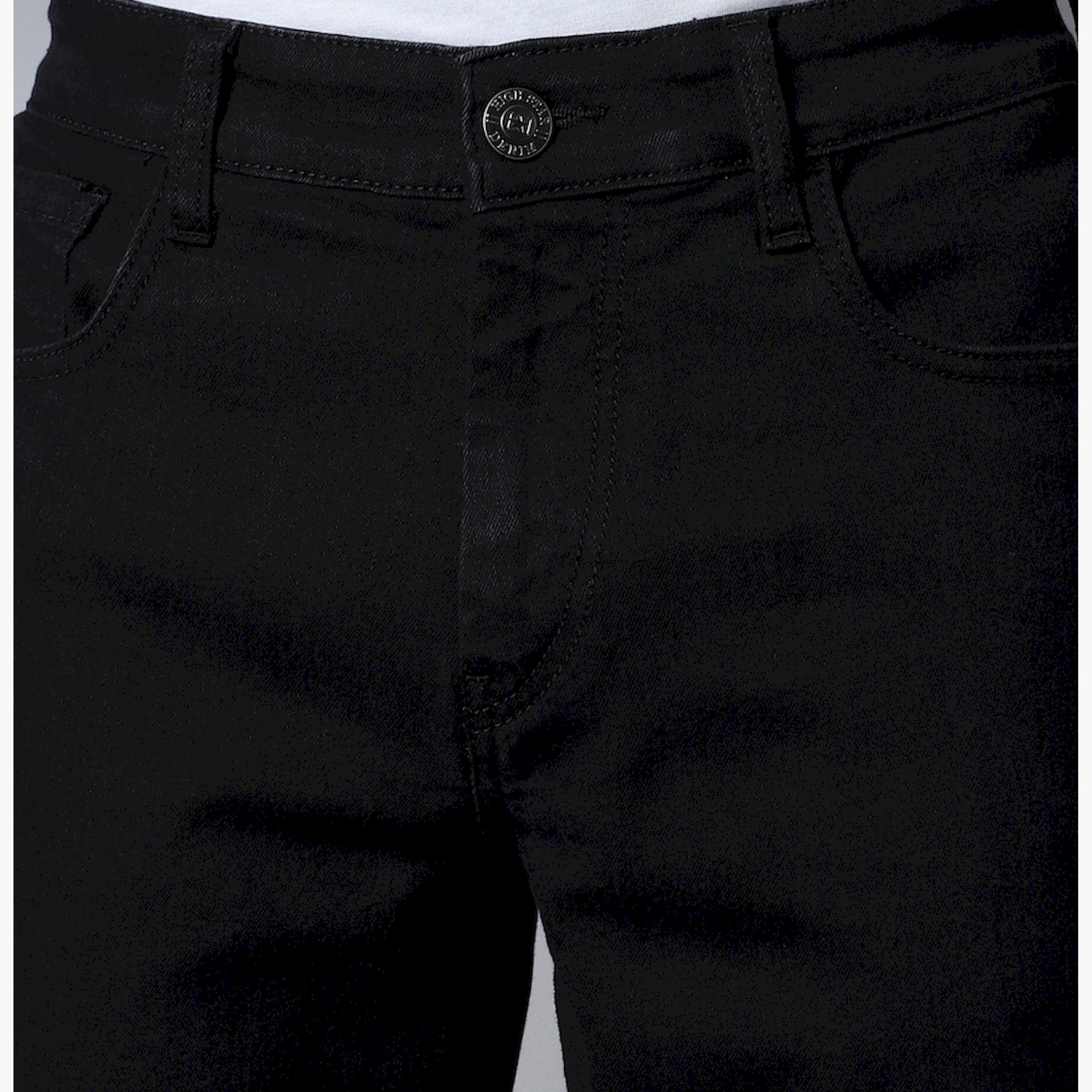 هاي ستار × ستايلي-  بنطال جينز للرجال أسود-men-clothing-bottoms-jeans-image-4