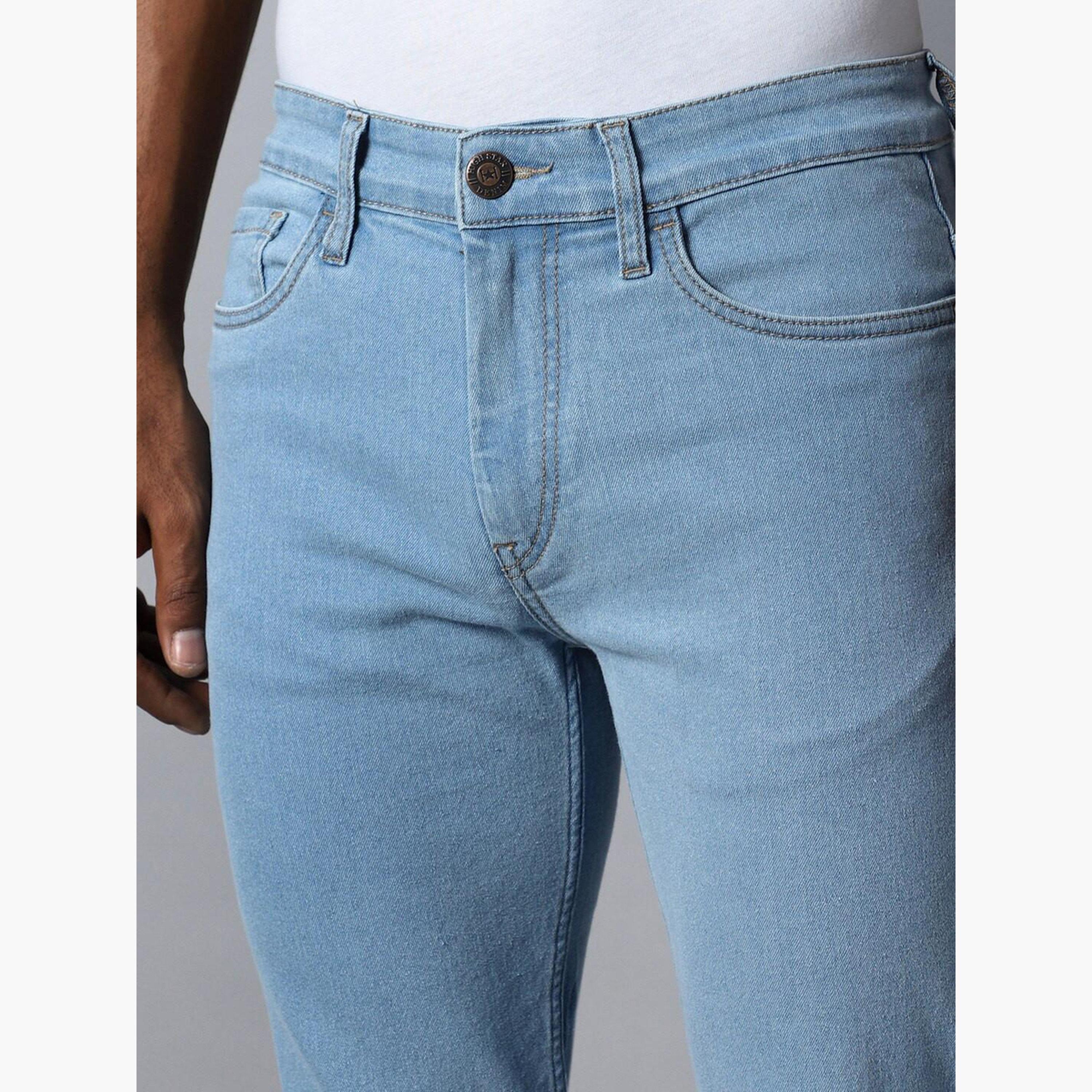 هاي ستار - بنطال جينز أزرق فاتح خصر متوسط الارتفاع بقصّة عادية للرجال-men-clothing-bottoms-jeans-image-3
