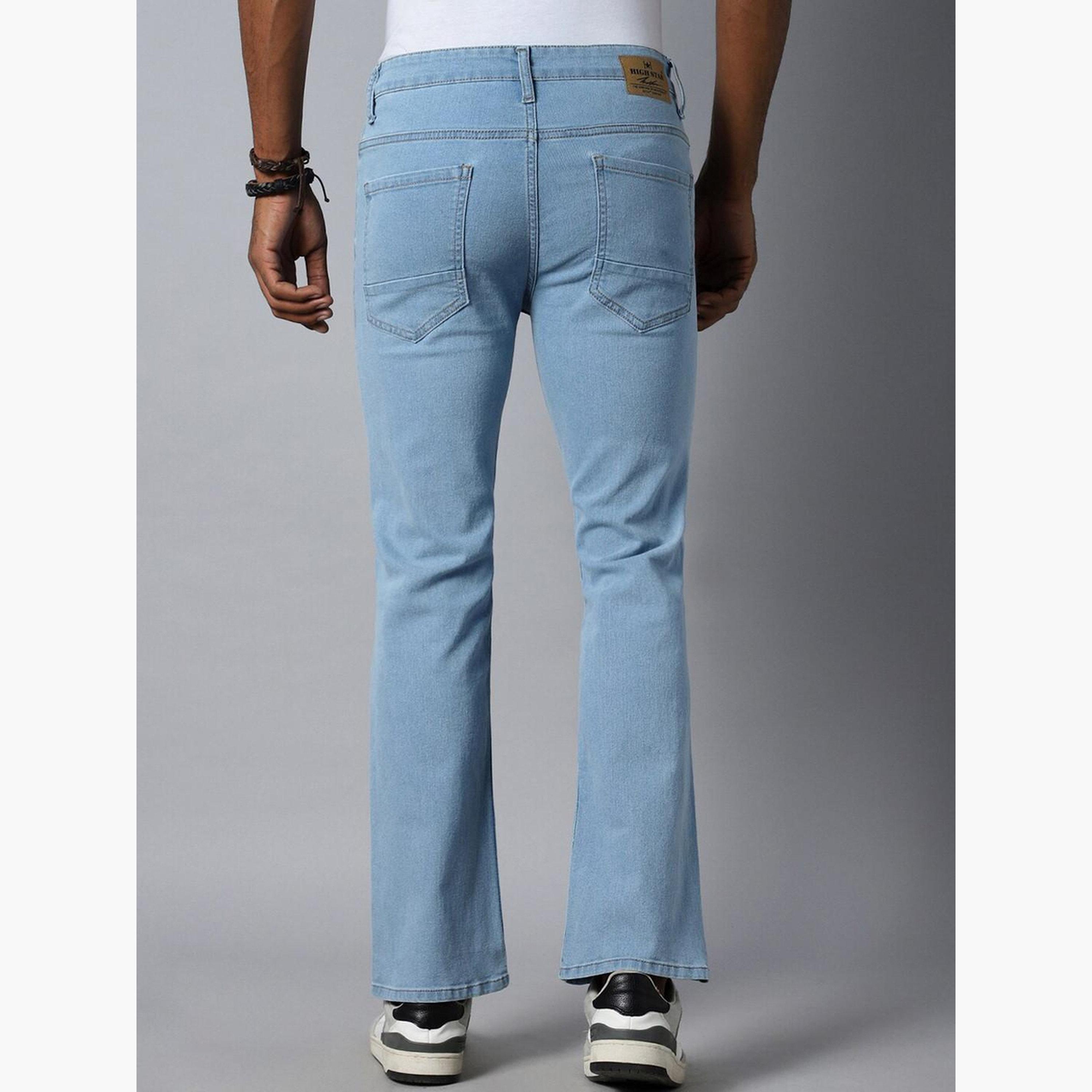 هاي ستار - بنطال جينز أزرق فاتح خصر متوسط الارتفاع بقصّة عادية للرجال-men-clothing-bottoms-jeans-image-5