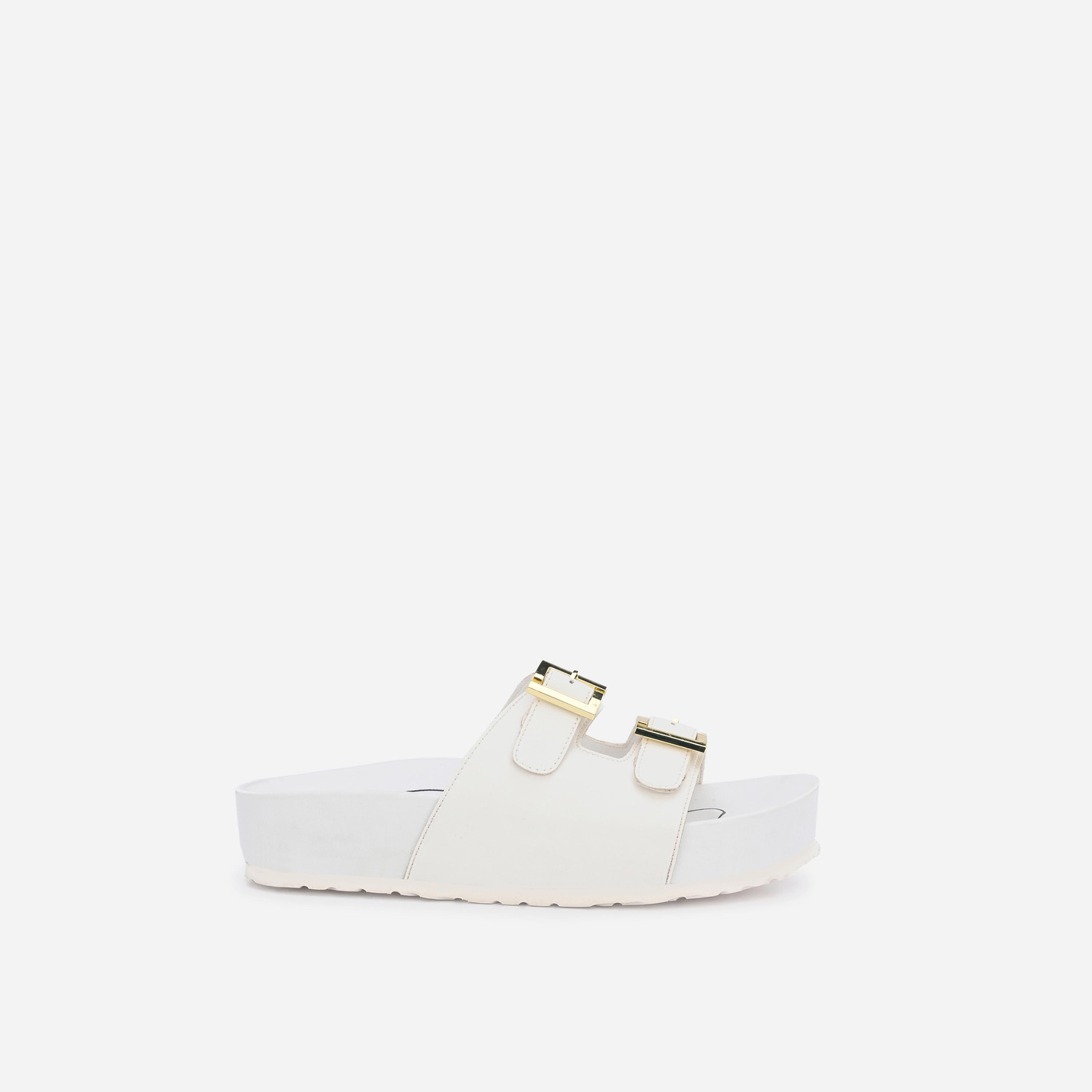 Fresh Feet x Styli Buckle Detail Michelle Orthopedic Sandals-women-shoes-sandals-flats-image-4