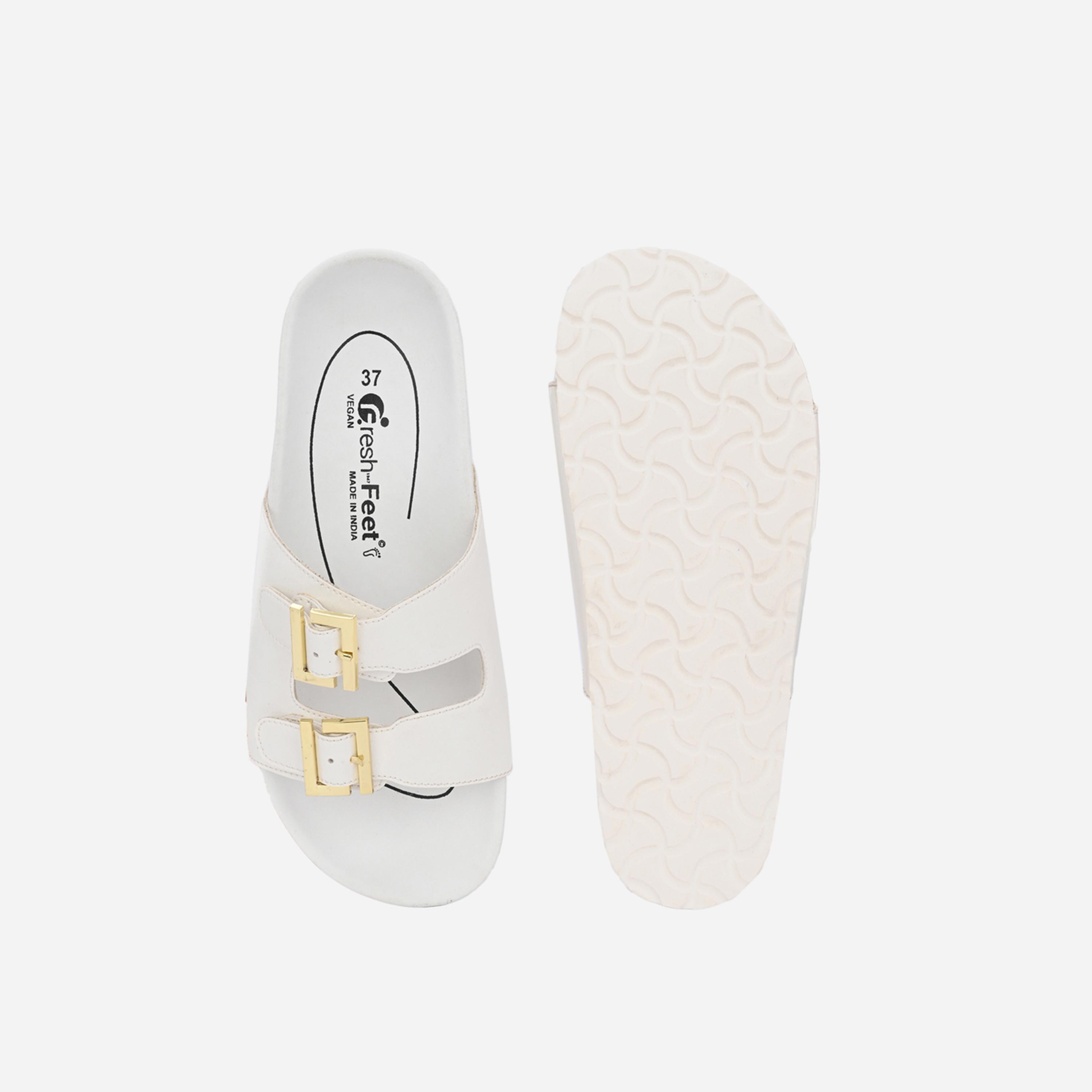 فريش فيت × ستايلي - صندل ميشيل تقويمي بتفاصيل إبزيم-women-shoes-sandals-flats-image-7