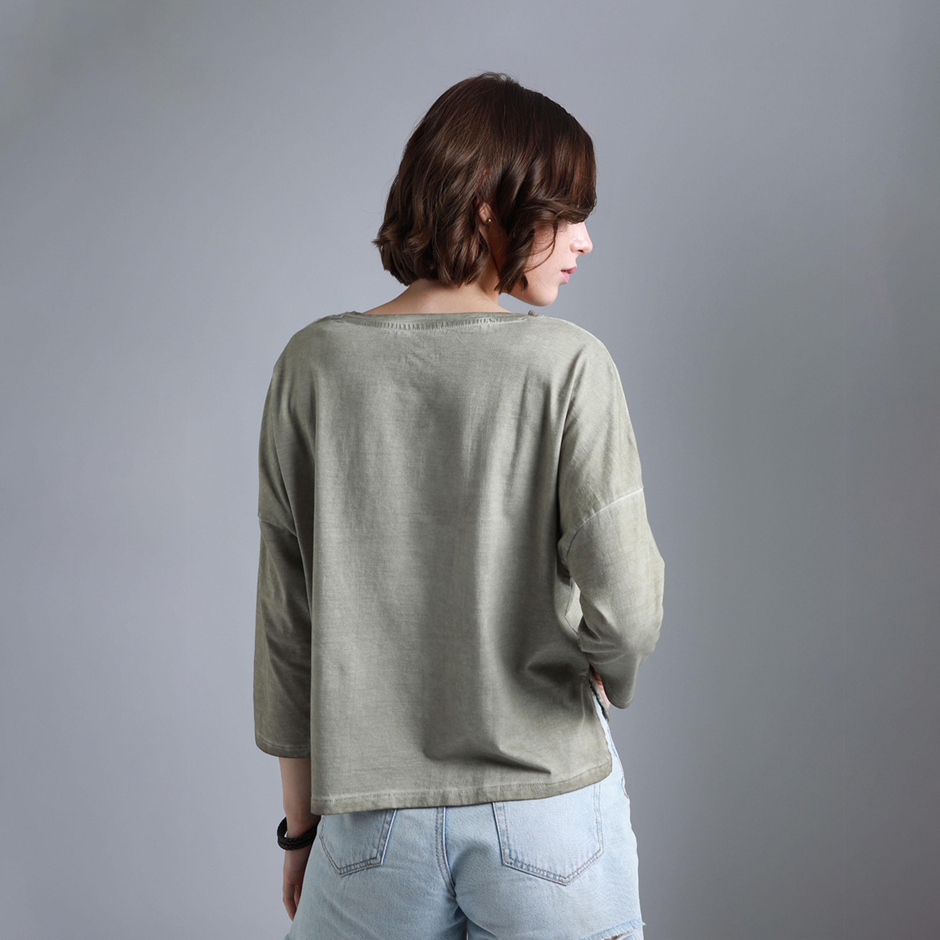 High Star X Styli Women Beige T-shirts-women-clothing-tshirts-image-5