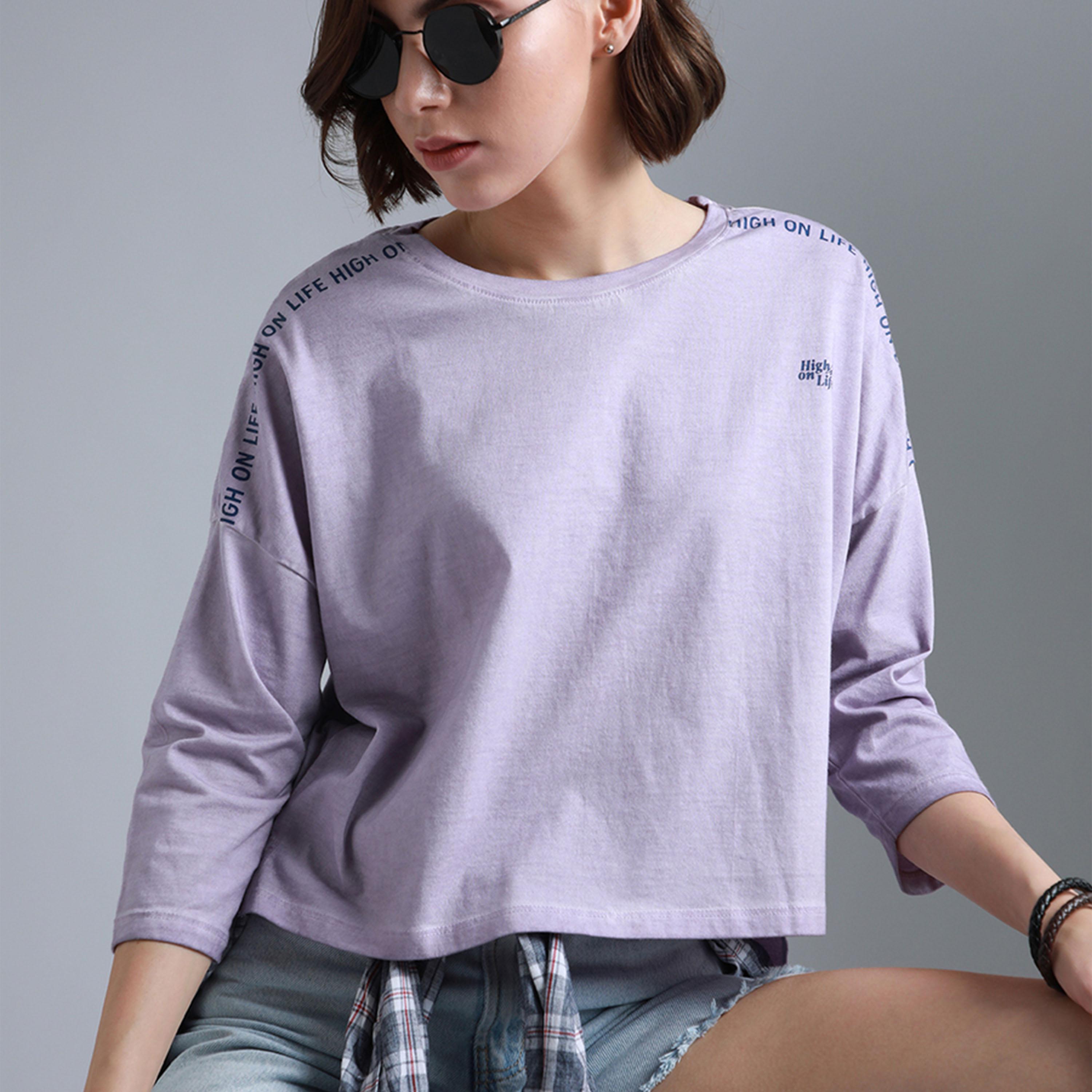 هاي ستار × ستايلي - تي شيرت نسائي - بنفسجي-women-clothing-tshirts-image-5