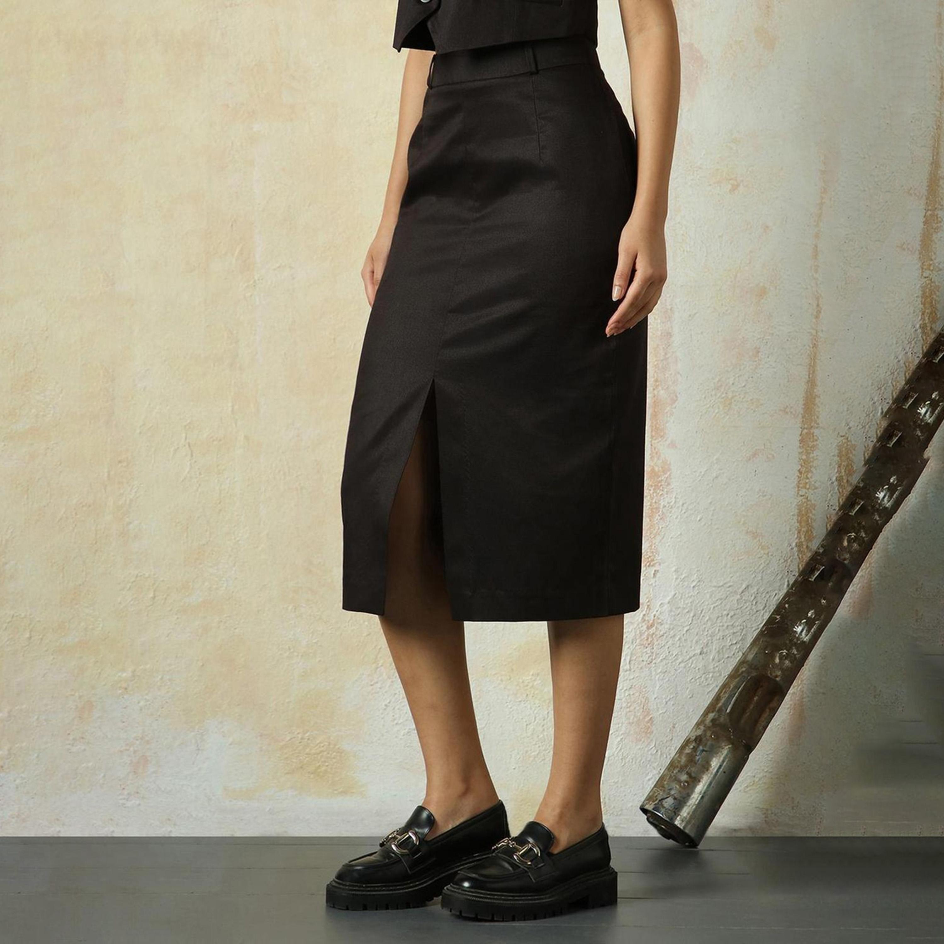 High Star X Styli Women Black Skirts-women-clothing-bottoms-skirts-image-1
