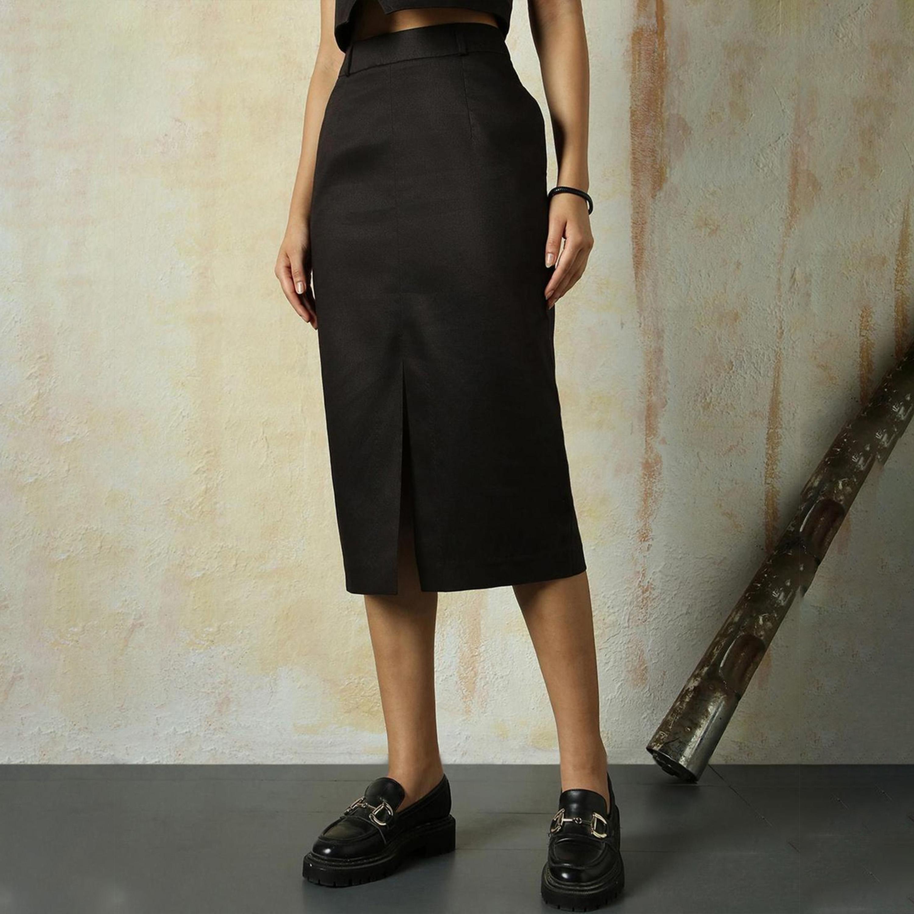 High Star X Styli Women Black Skirts-women-clothing-bottoms-skirts-image-5