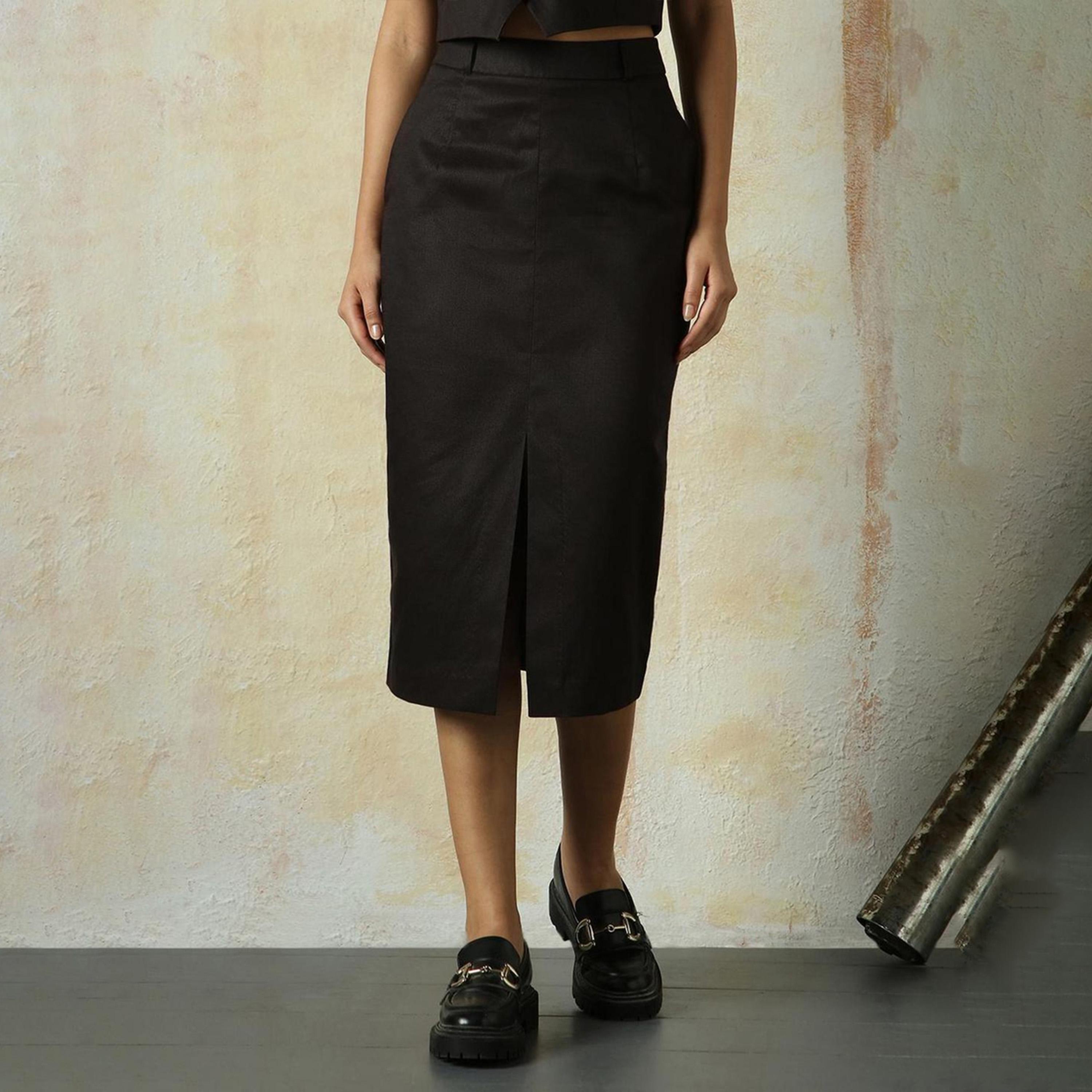 High Star X Styli Women Black Skirts-women-clothing-bottoms-skirts-image-6