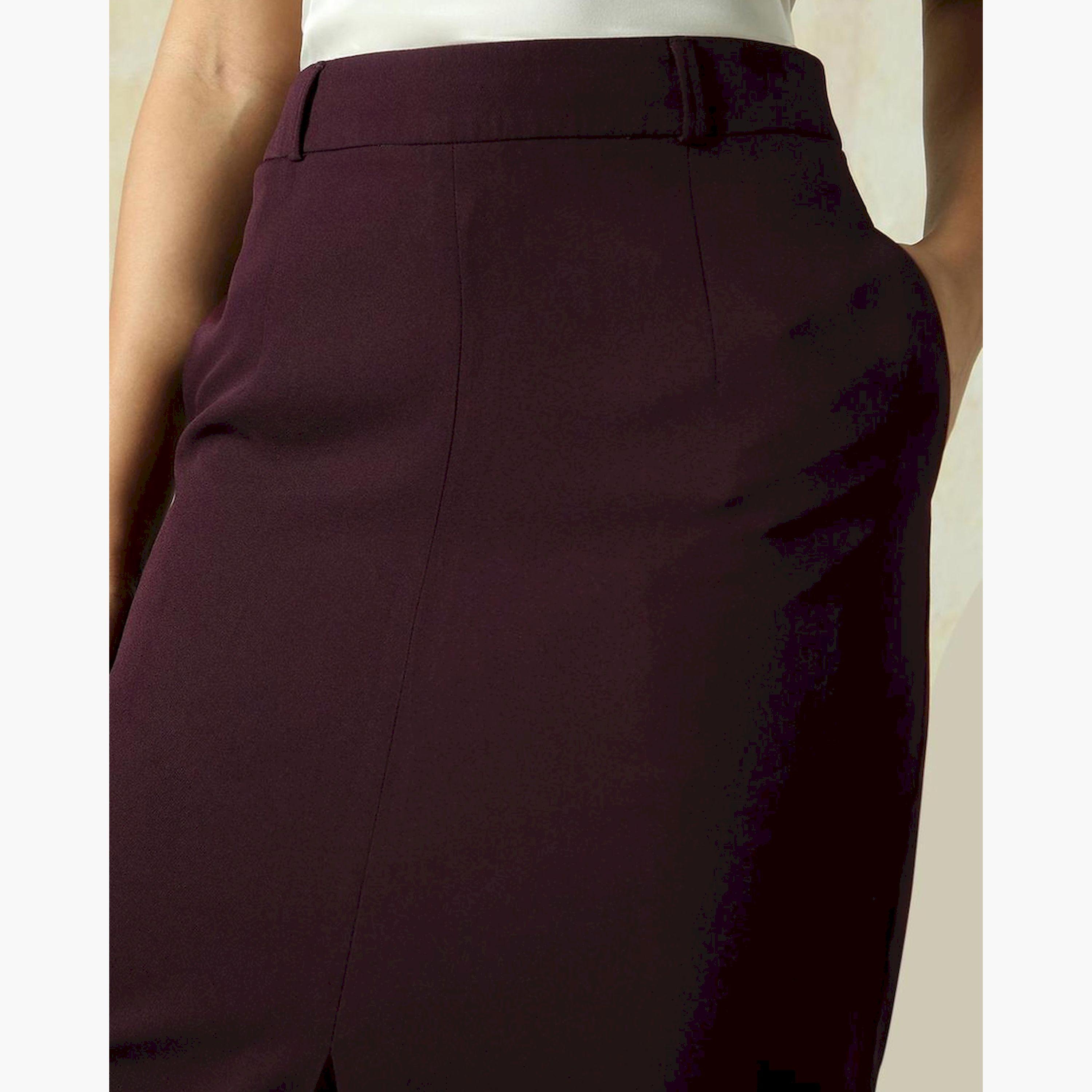 High Star X Styli Women Wine Skirts-women-clothing-bottoms-skirts-image-4