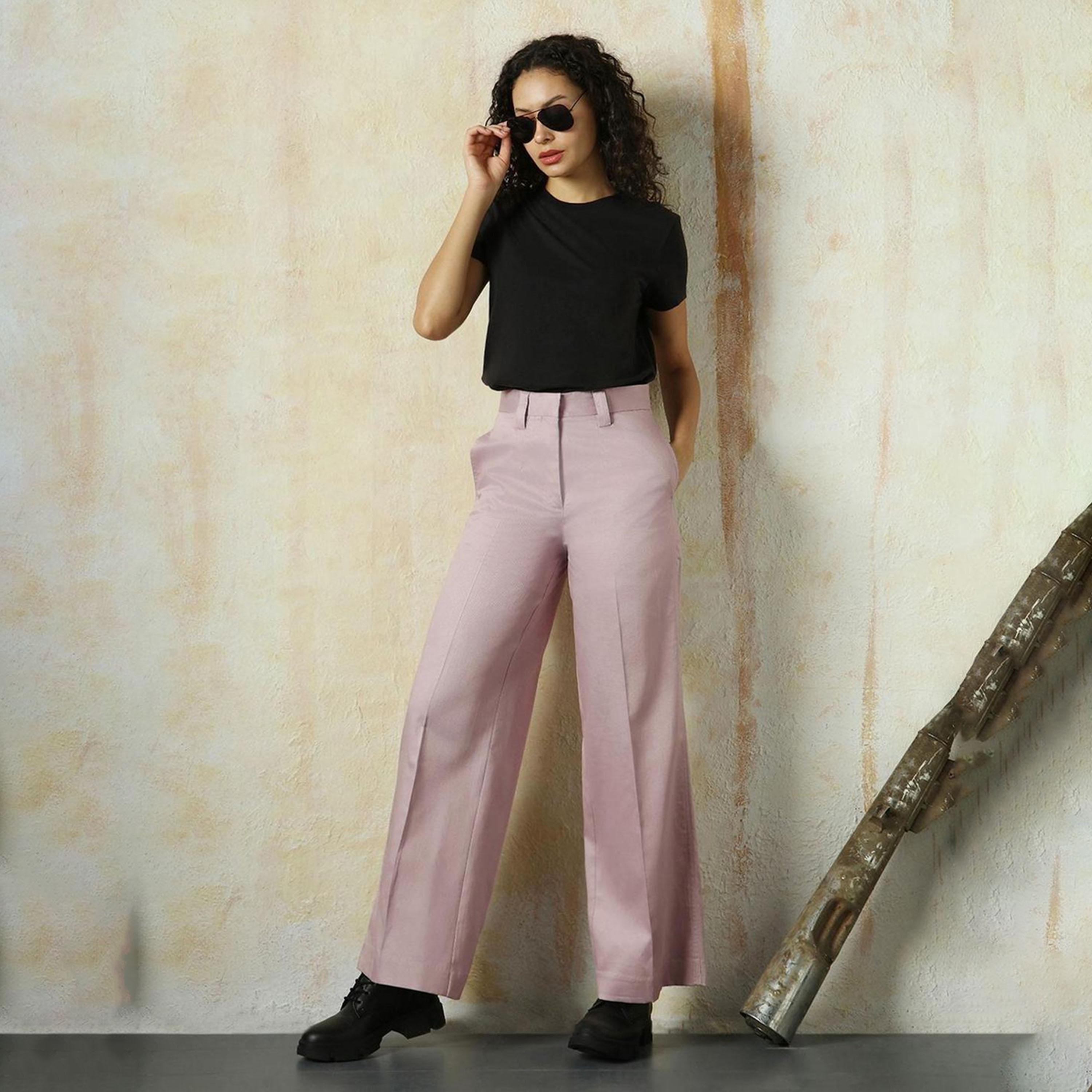 هاي ستار × ستايلي - بنطال نسائي واسع الساق - خزامي-women-clothing-bottoms-trousers-image-6