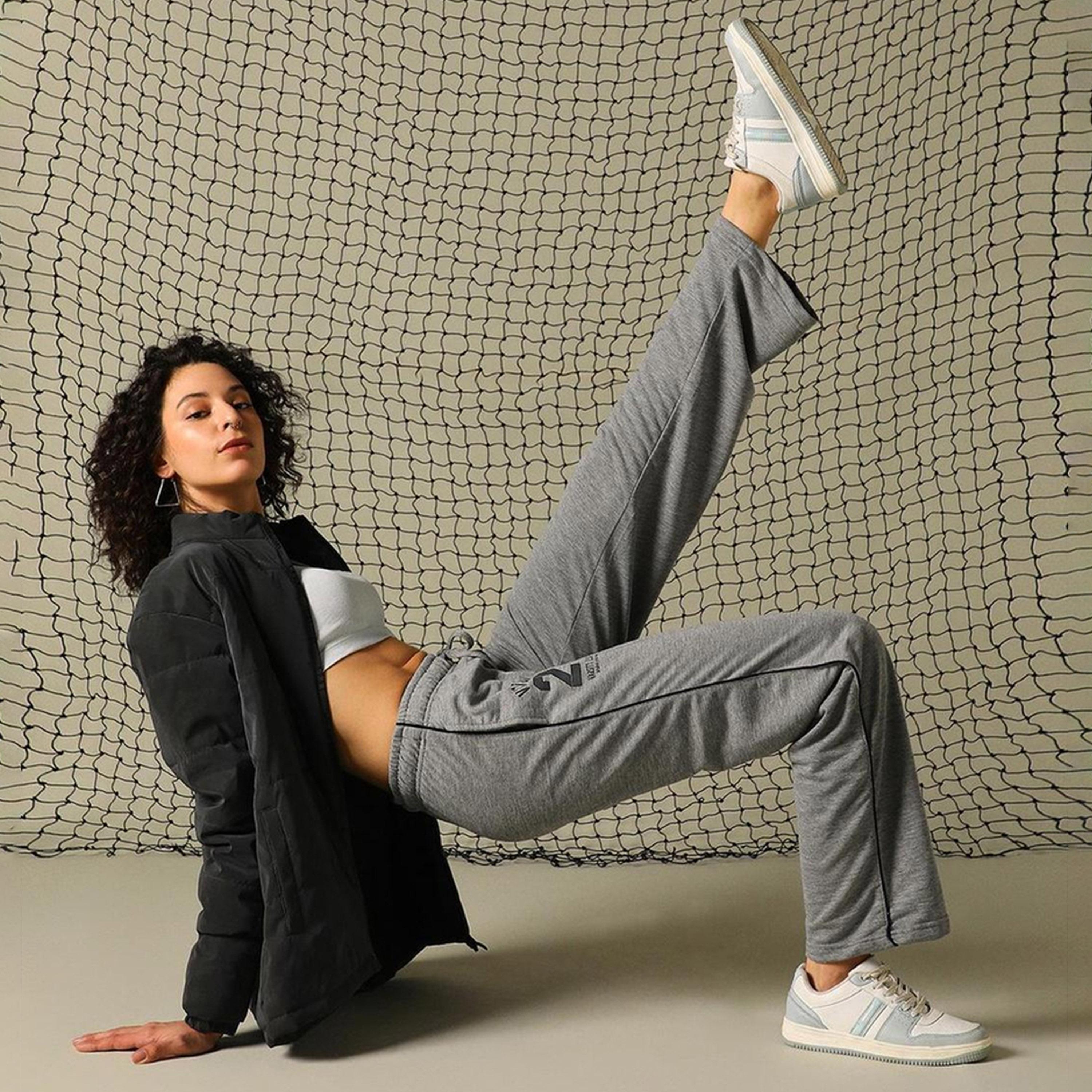 هابر هولم × ستايلي - بنطال للنساء - رمادي-women-clothing-bottoms-joggers-image-2