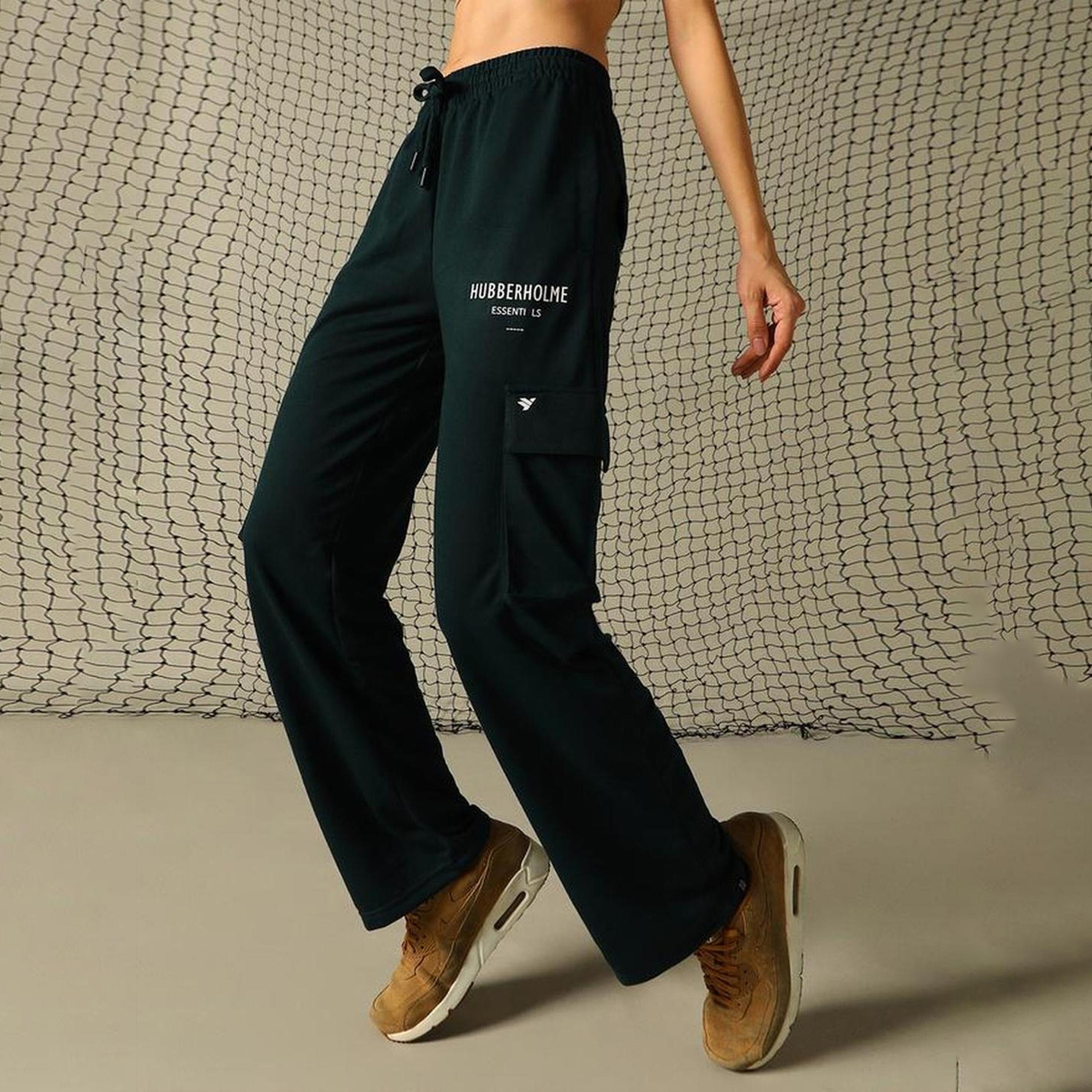 هابر هولم × ستايلي - بنطال نسائي - أخضر داكن-women-clothing-bottoms-trousers-image-1