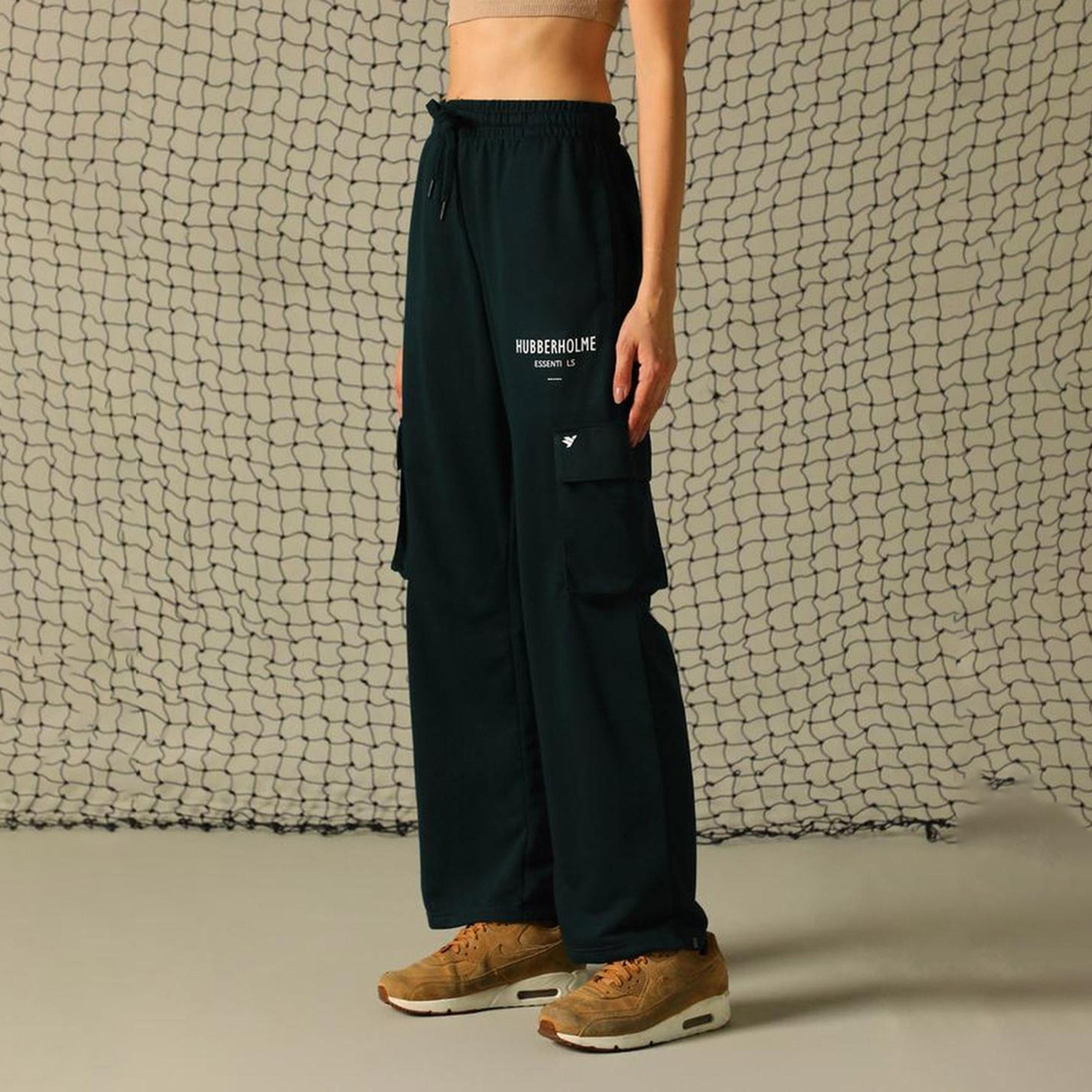 هابر هولم × ستايلي - بنطال نسائي - أخضر داكن-women-clothing-bottoms-trousers-image-3
