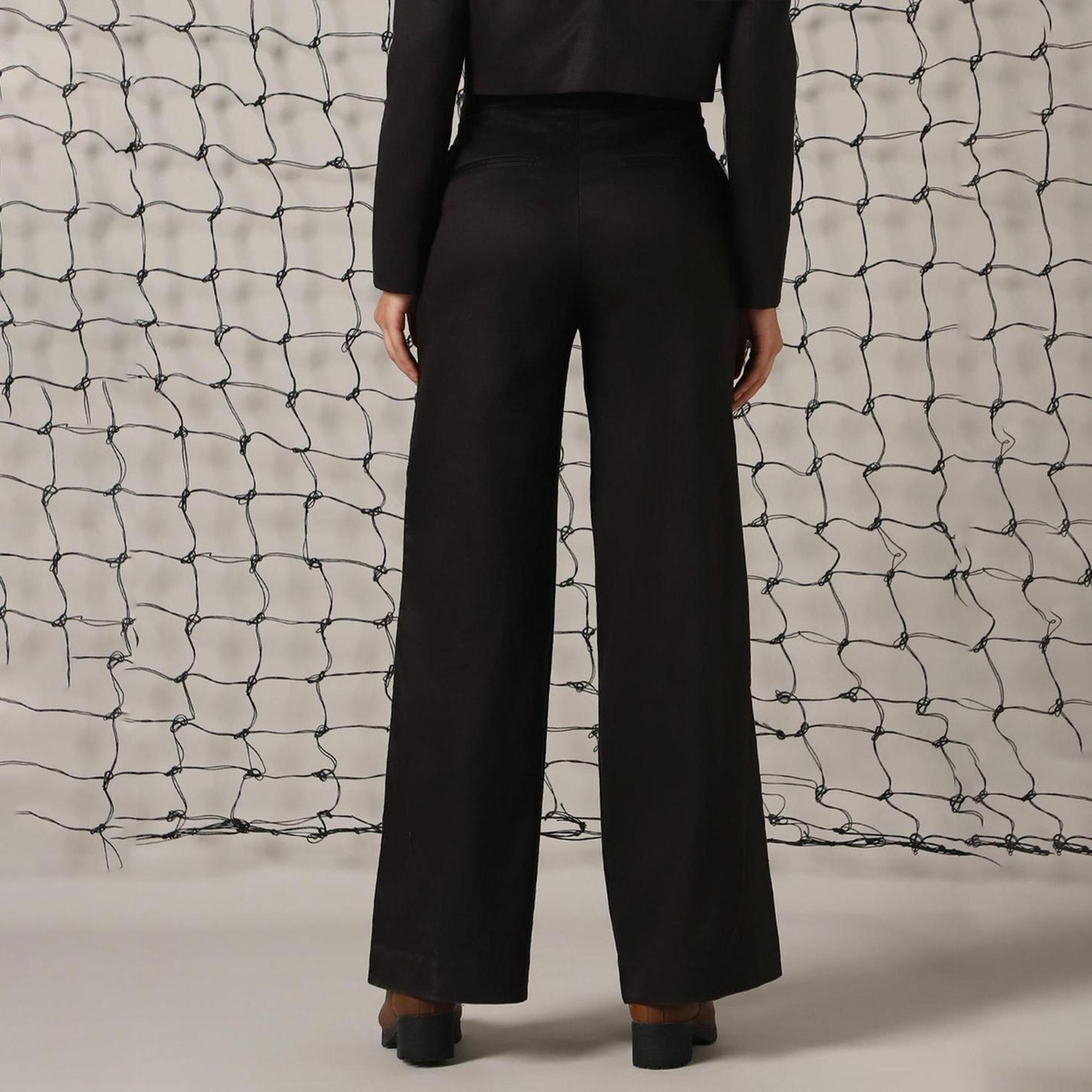 هابر هولم × ستايلي - بنطال للنساء - أسود-women-clothing-bottoms-trousers-image-4